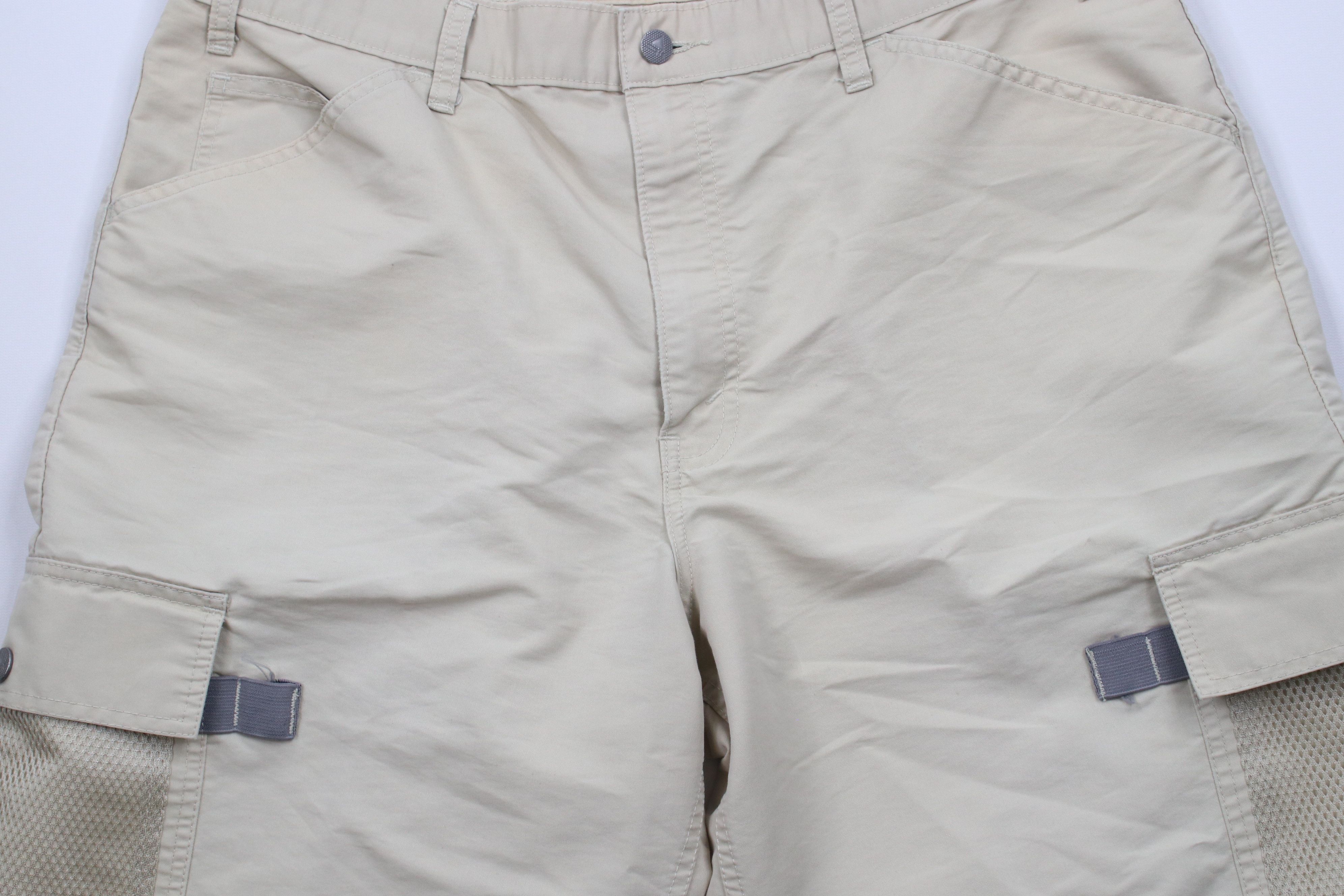 Levi's × Vintage Vintage 90s Levis Silvertab Mesh Pocket Cargo Shorts Beige Size US 36 / EU 52 - 3 Thumbnail