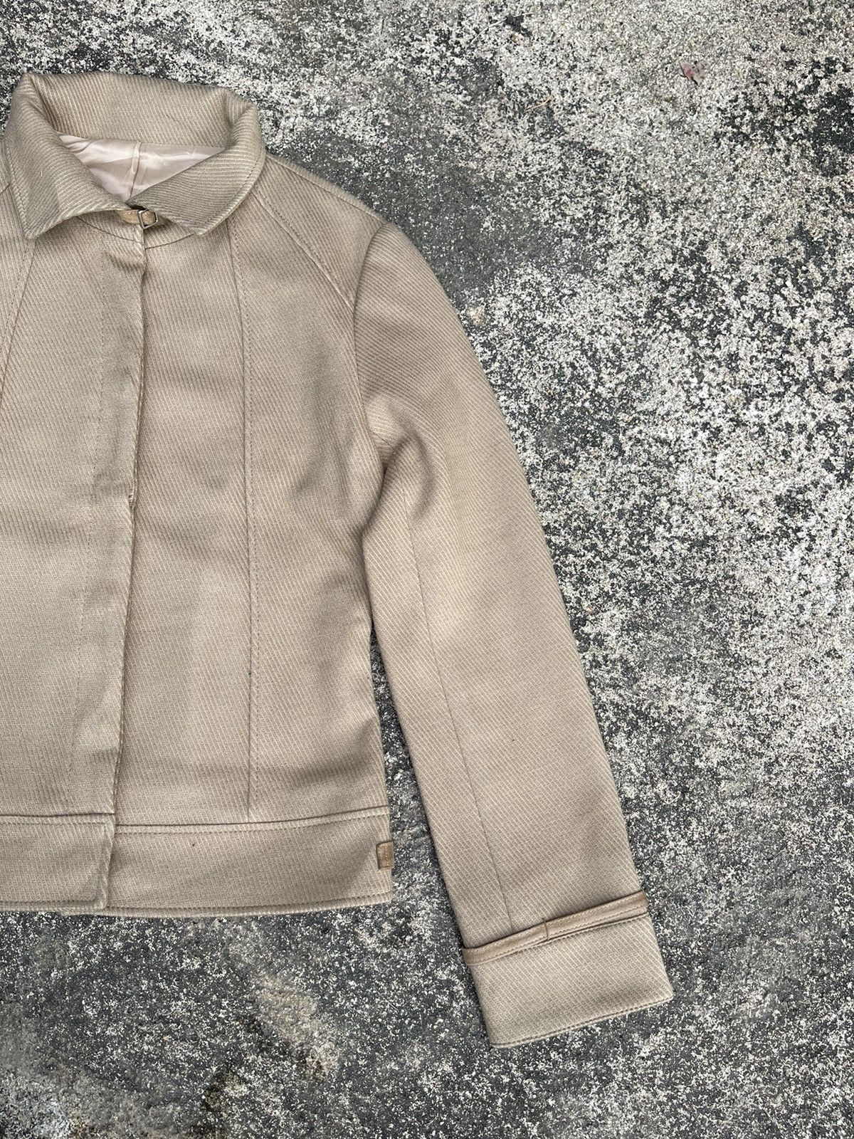 Designer Mico Coulier 2nd Nolley’s Beige Wool Jacket 38 Japan Size S / US 4 / IT 40 - 6 Thumbnail
