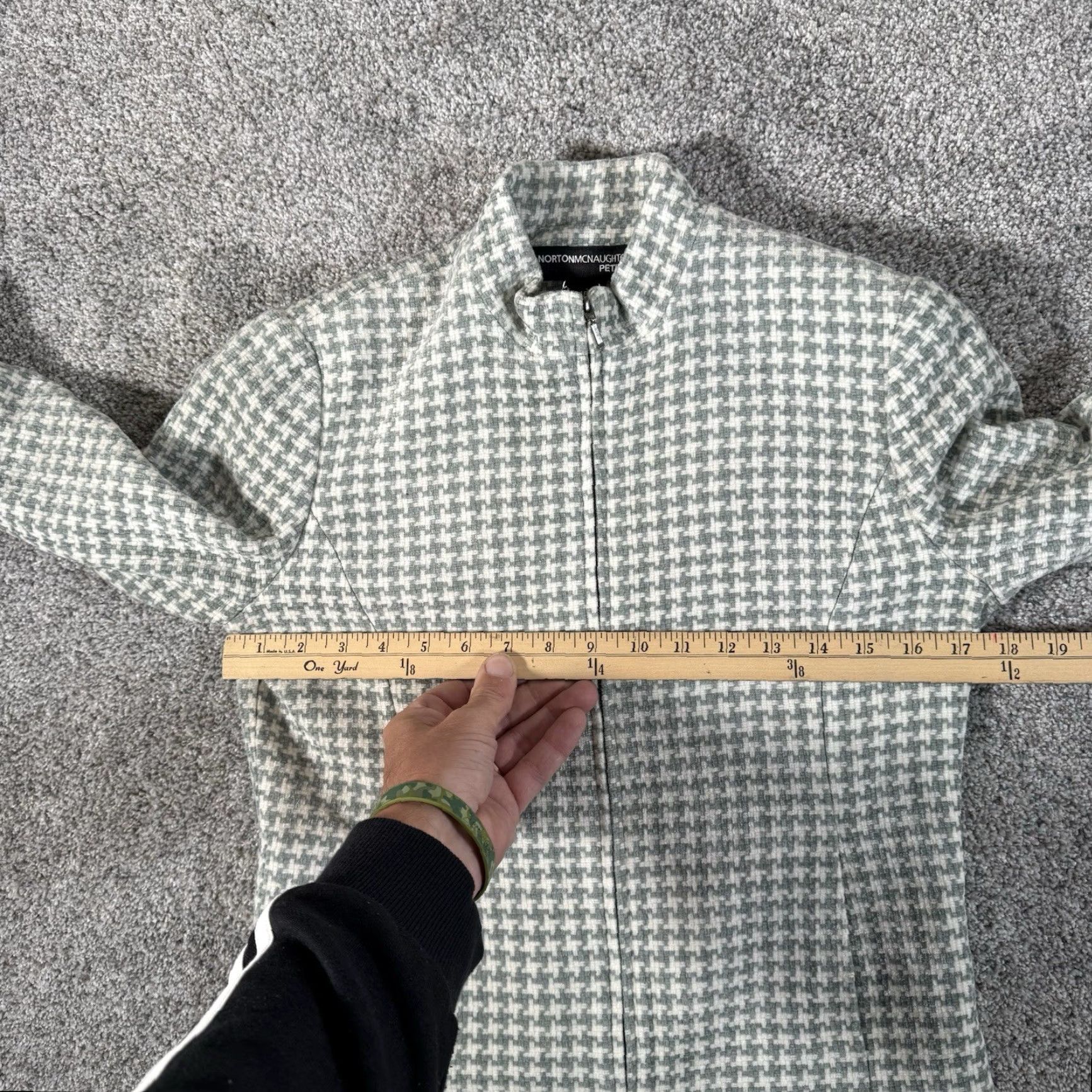 Vintage VINTAGE Norton Mcaughton Petites 4P Jacket Houndstooth Business Casual Preppy Academia Women Size S / US 4 / IT 40 - 3 Thumbnail
