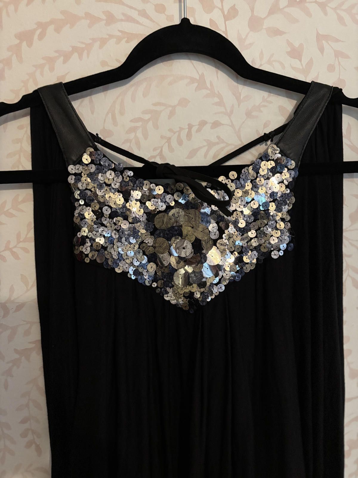 Designer Catherine Malandrino Black Women's Party Dress with Sequin Size S / US 4 / IT 40 - 3 Thumbnail