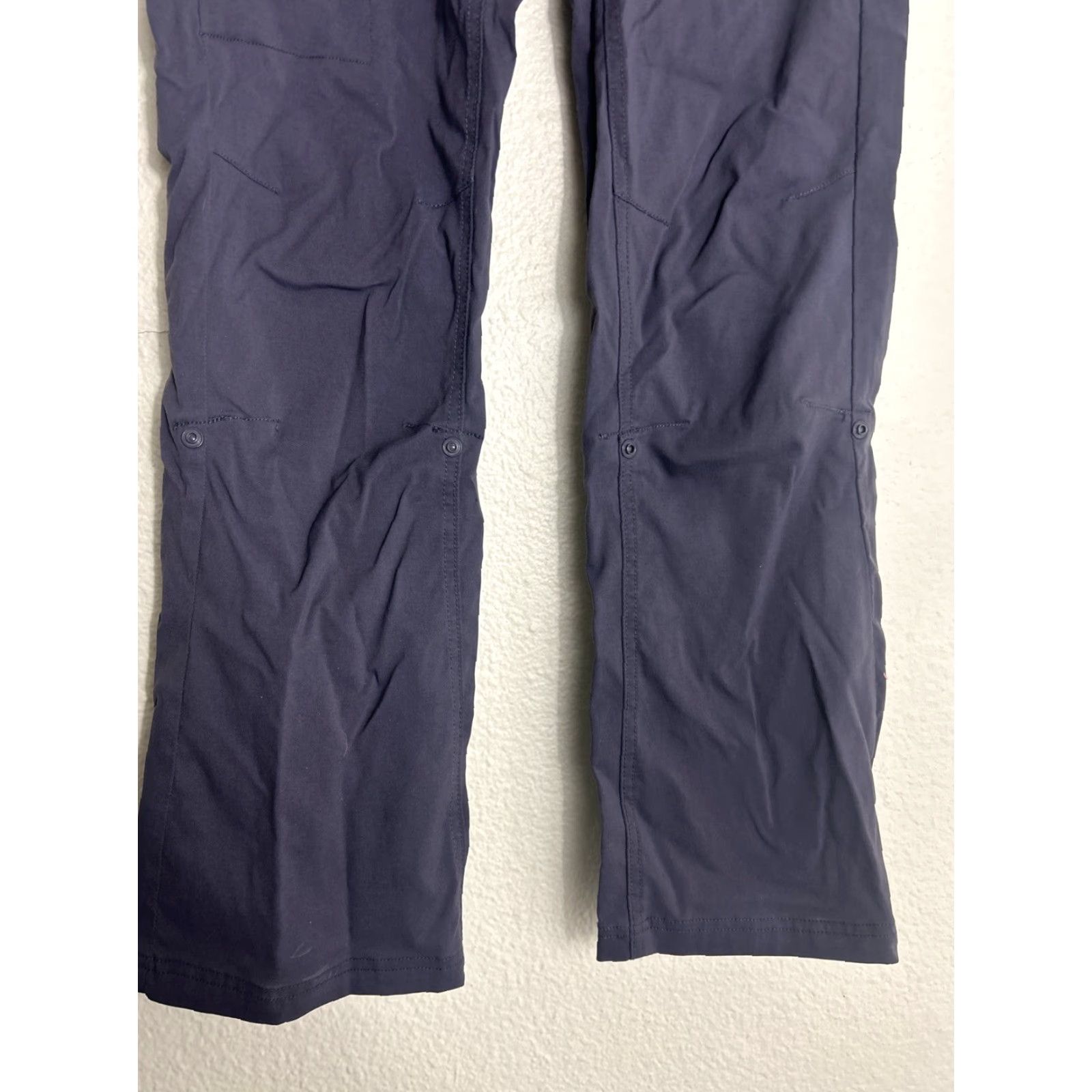 Prana Prana Halle Pants Women 2 Gray Straight Cargo Moisture Wicking Quick Dry Drawstring Flat Front Nylon Size 30" / US 8 / IT 44 - 2 Thumbnail