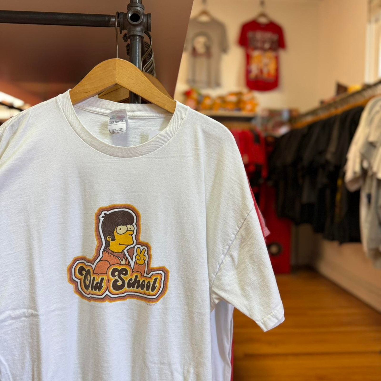 Vintage Vintage Y2K Simpsons Old School Cartoon T-Shirt Size US XXL / EU 58 / 5 - 1 Thumbnail