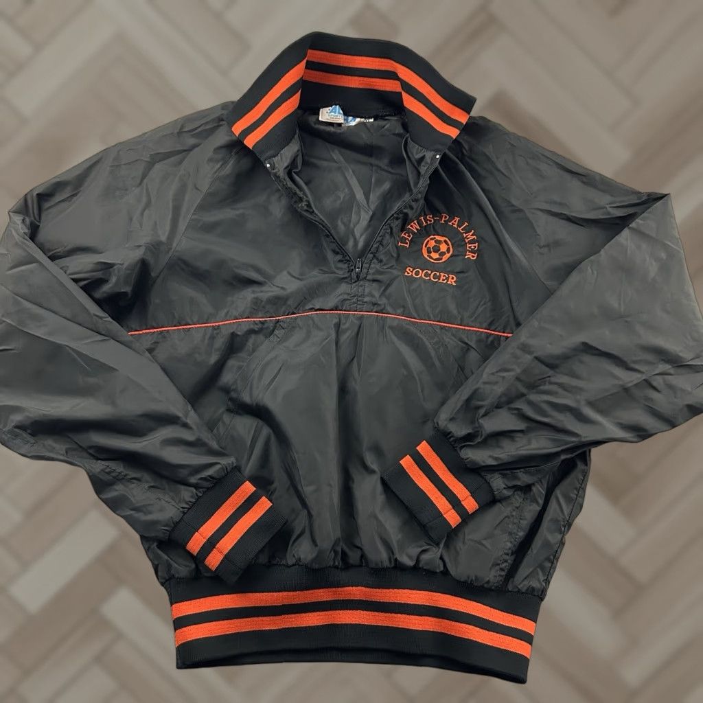 Vintage VINTAGE Lewis Palmer High School Soccer 1/4 Zip Alpha Windbreaker Jacket Men's XL Black 1/4 Zip Soccer Nike? Size US XL / EU 56 / 4 - 1 Thumbnail