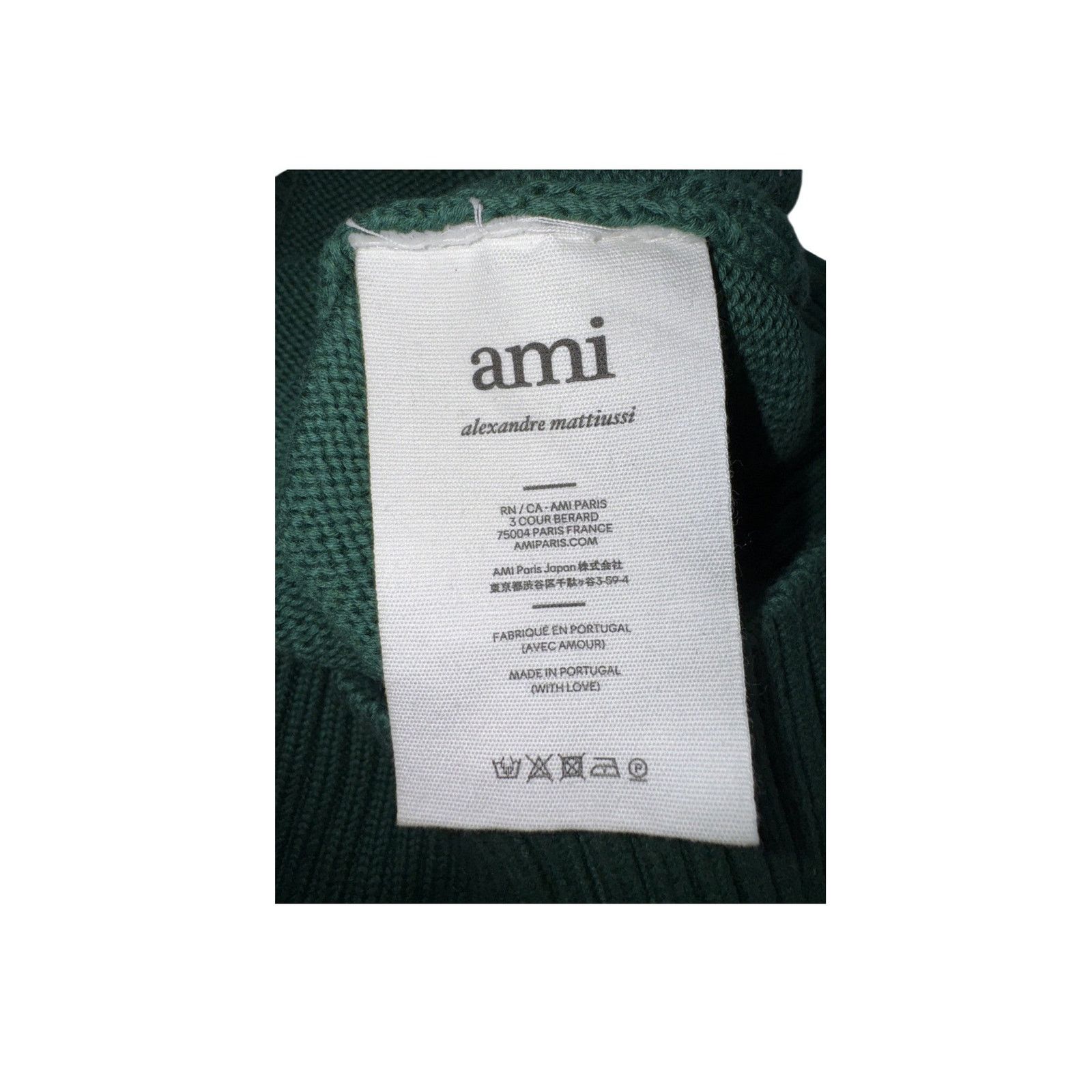 AMI Ami Button Up Green & Red Cardigan Sweater Size US S / EU 44-46 / 1 - 4 Thumbnail