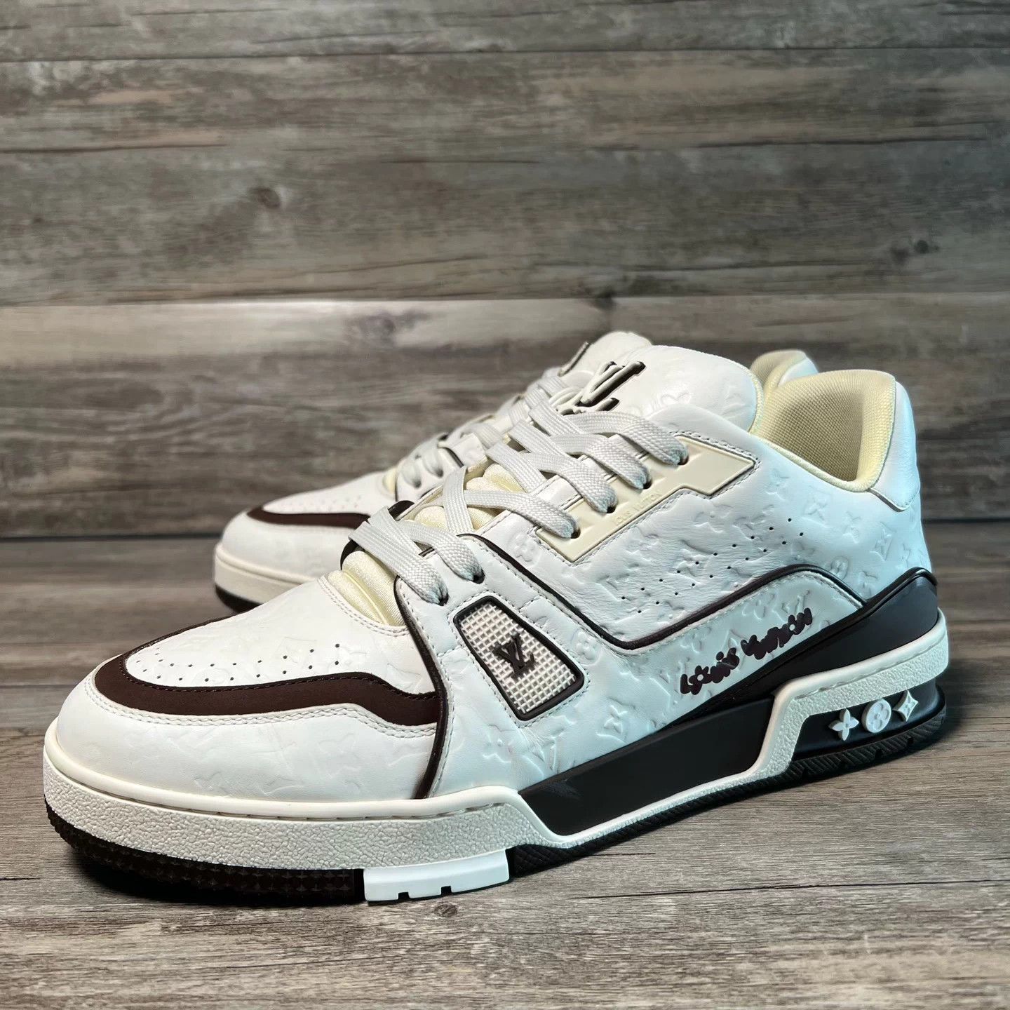 Louis Vuitton LV Trainer Tyler Tan Mocha UK7/41 Size US 8 / EU 41 - 1 Thumbnail