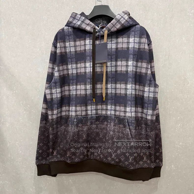 Louis Vuitton Louis Vuitton Brown checkerboard plaid wool hoodie Size US S / EU 44-46 / 1 - 1 Thumbnail