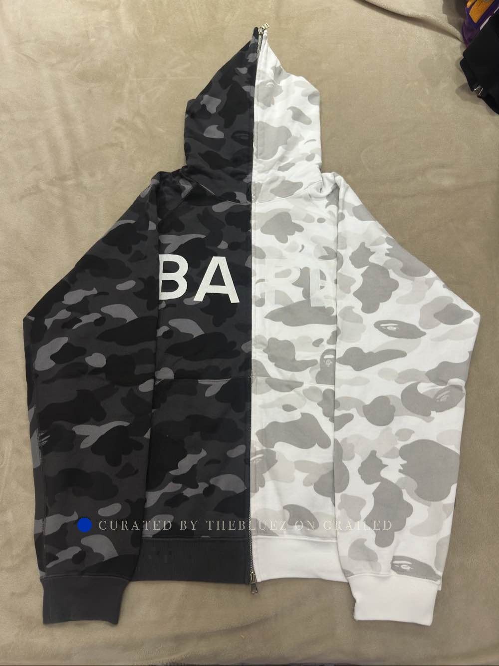 Bape Split Camo Zip-Up Hoodie Size US M / EU 48-50 / 2 - 1 Preview