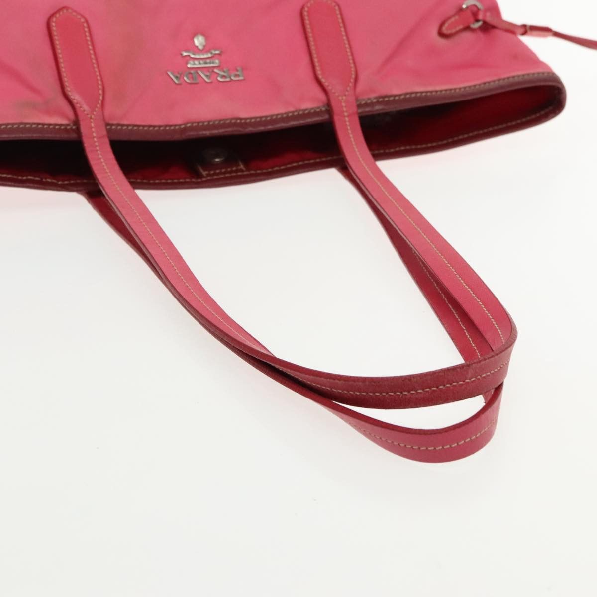Prada PRADA Tote Bag Nylon Pink Silver Size ONE SIZE - 7 Thumbnail
