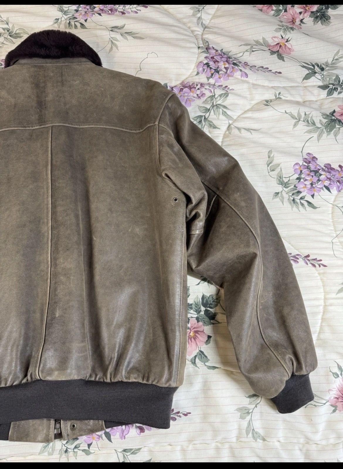 L.L. Bean L.L. Bean Brown Goatskin Leather Shearling Bomber Jacket S Size US S / EU 44-46 / 1 - 16 Thumbnail
