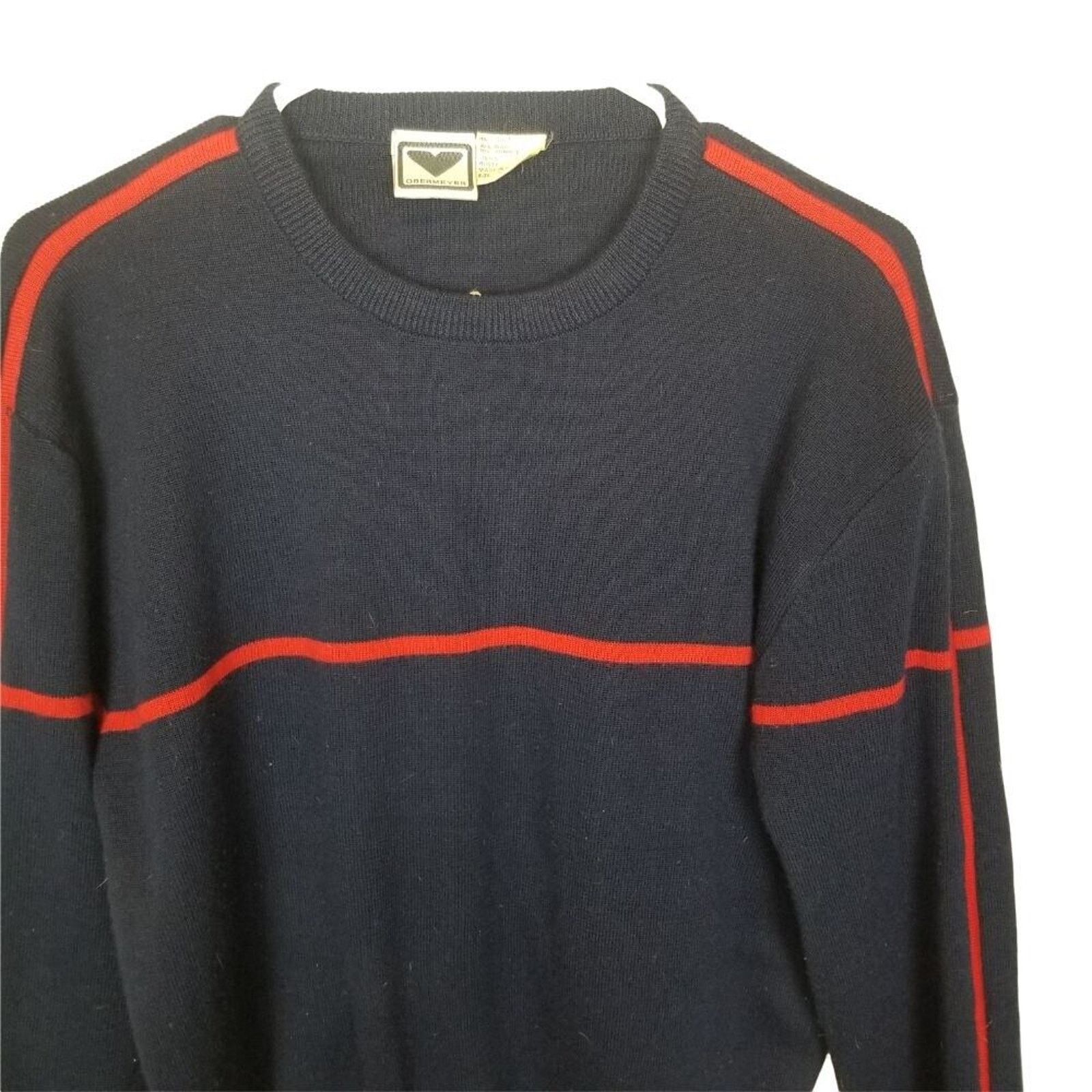 Obermeyer Vintage Obermeyer Mens Rusty Wool Grandpa Sweater Size XL Size US XL / EU 56 / 4 - 2 Thumbnail
