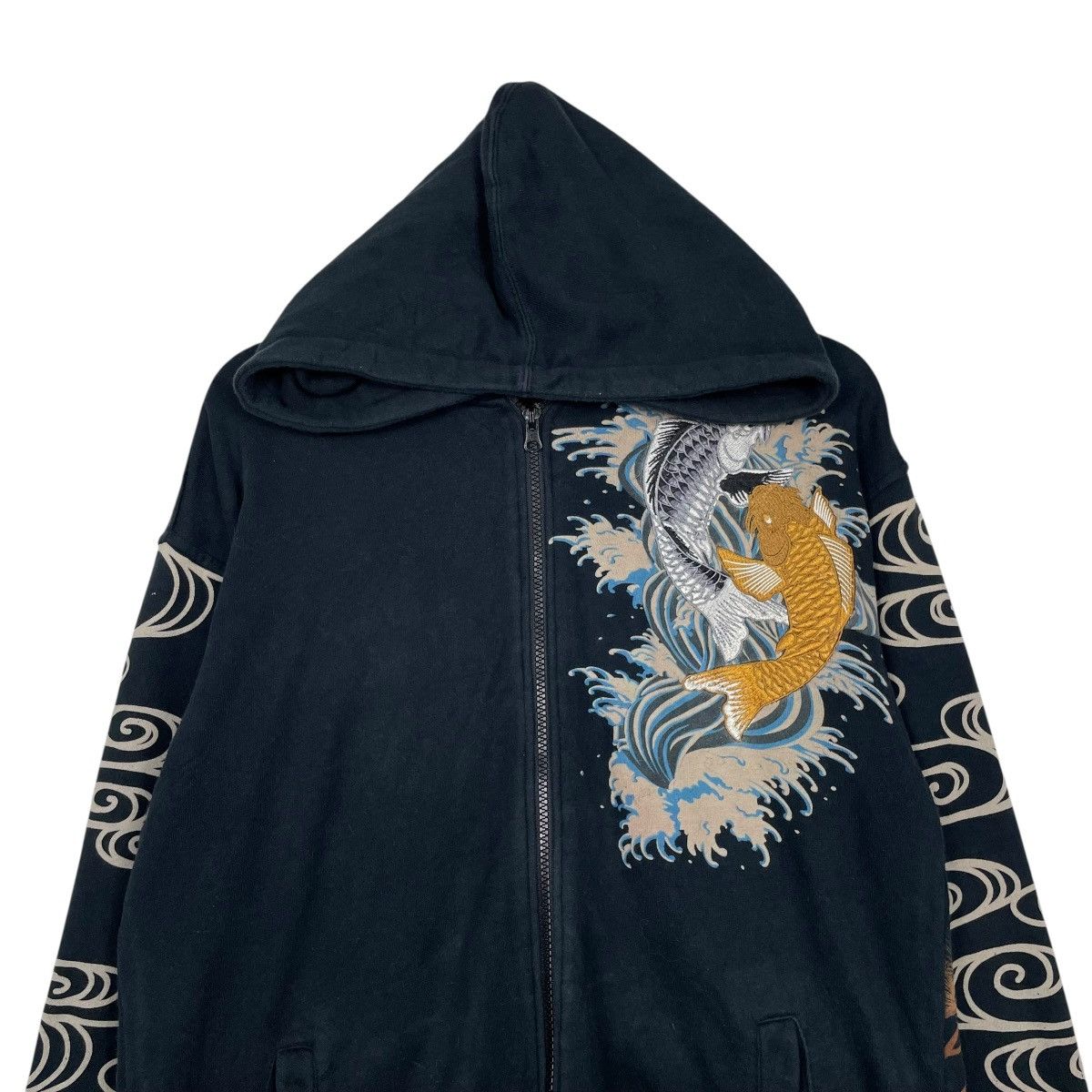 Japanese Brand Japanese Brand Koi Fish Sukajan Zipper Hoodie Size US M / EU 48-50 / 2 - 5 Thumbnail