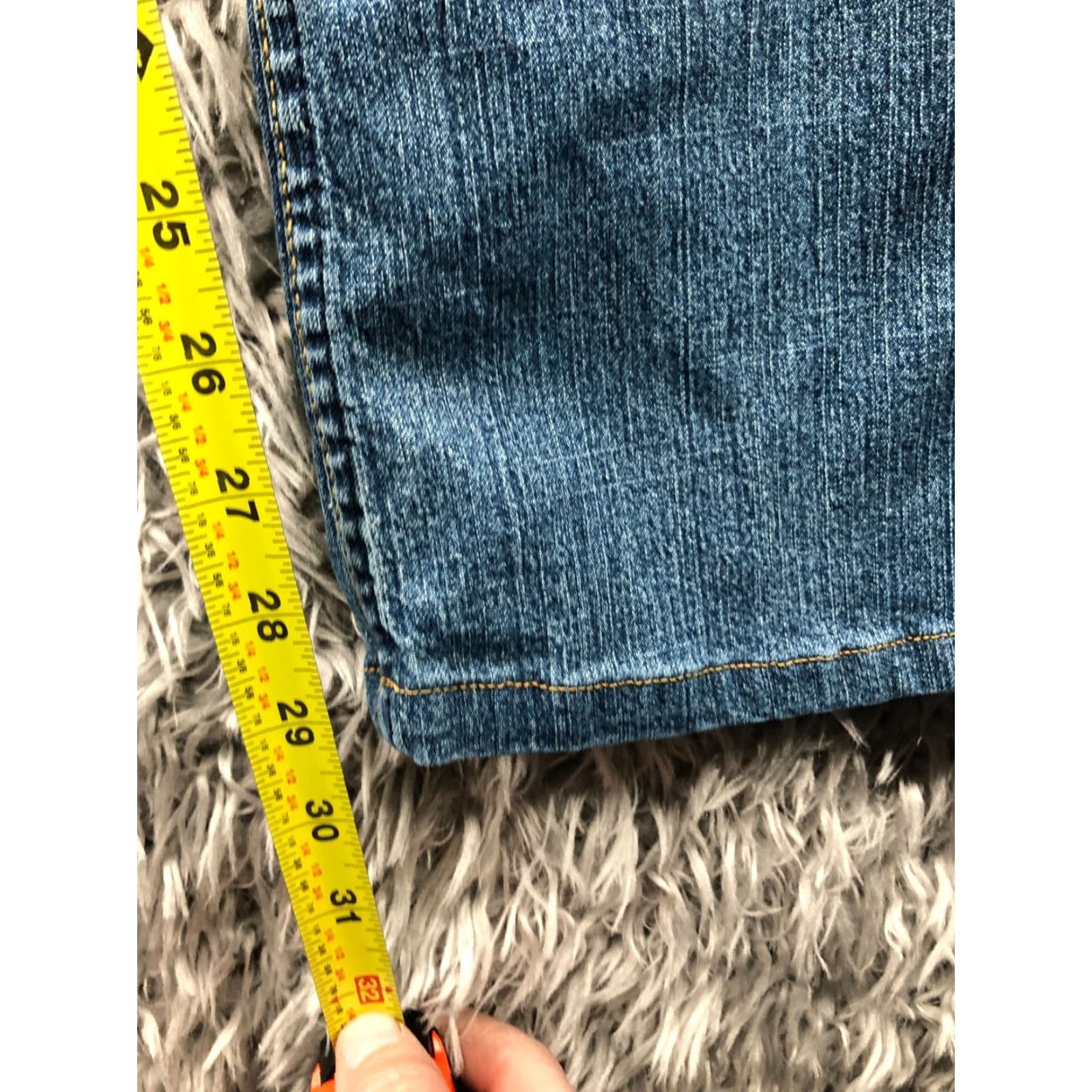 Levi's Levi's Jeans Mid Rise Bootcut Size 8 Womens Regular Stretch Blue Medium Wash 5-Pocket Denim - Signature by Levi Strauss & Co. 500 Series Size 30" / US 8 / IT 44 - 3 Thumbnail