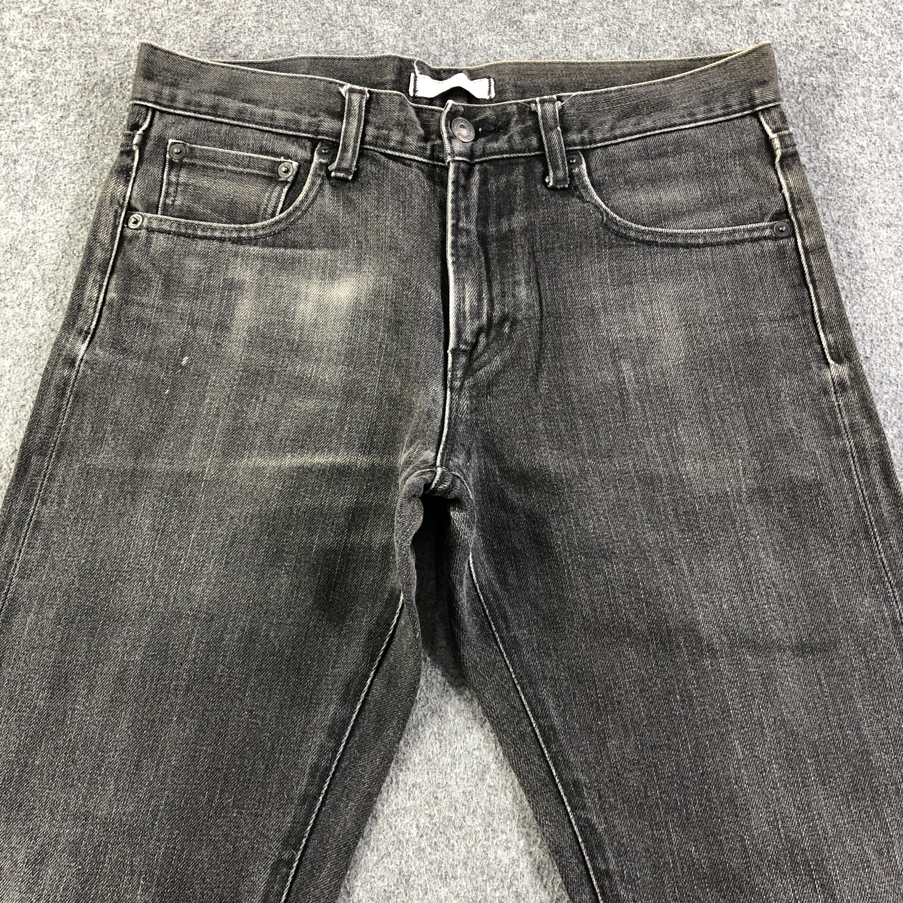 Japanese Brand Uniqlo Redline Jeans Faded Black Denim -J2800 Size US 32 / EU 48 - 3 Thumbnail