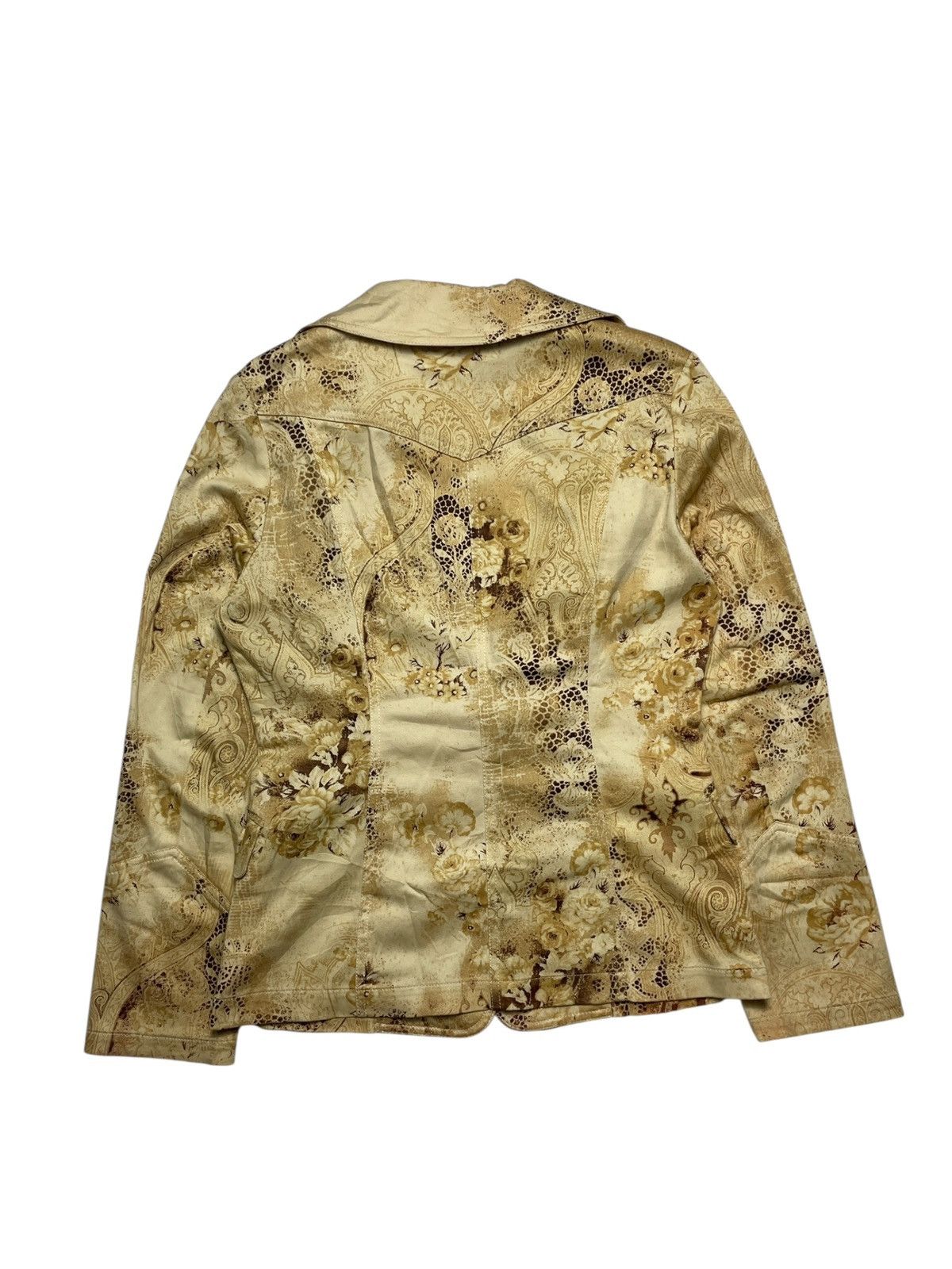 Tornado Mart 2000’s Tornado Mart - Golden Floral Pattern Blazer Size S / US 4 / IT 40 - 9 Thumbnail