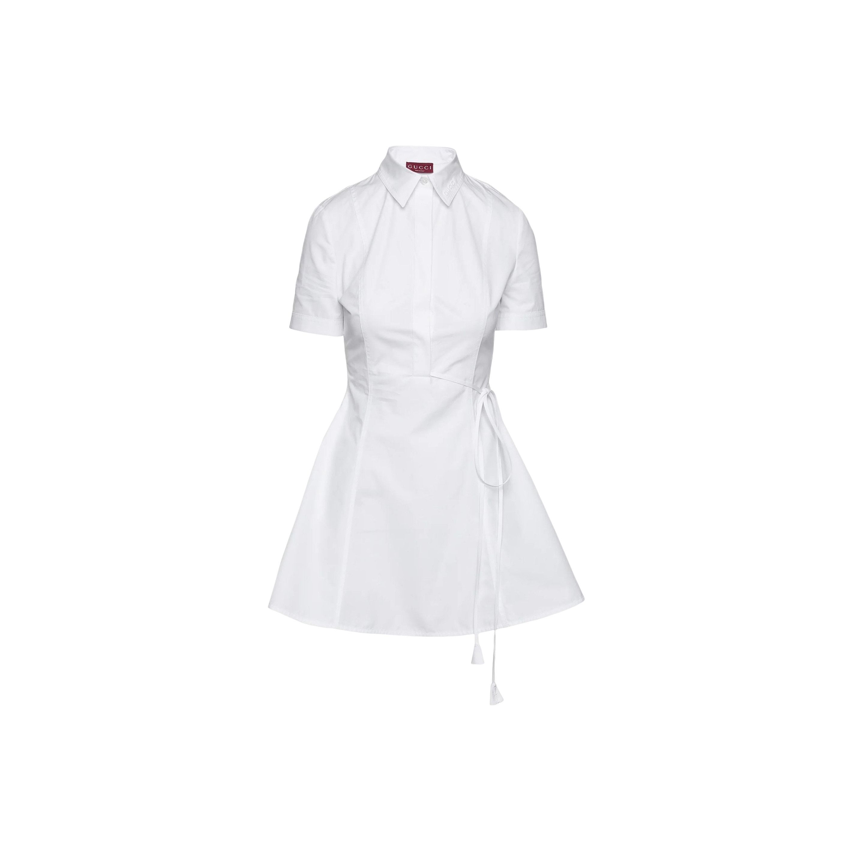 Gucci Gucci White Cotton Poplin Shirt Dress 38 Size XS / US 0-2 / IT 36-38 - 1 Thumbnail