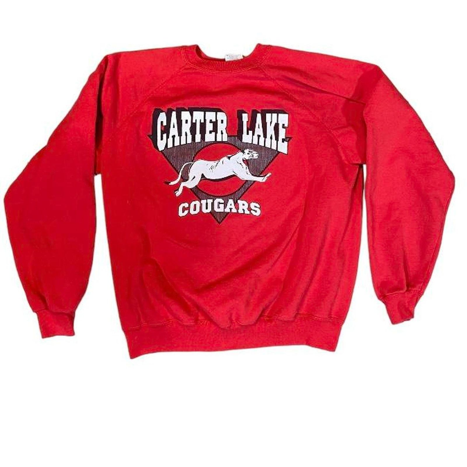 London Fog 90s red carter lake crewneck sweater Size US XXL / EU 58 / 5 - 1 Thumbnail