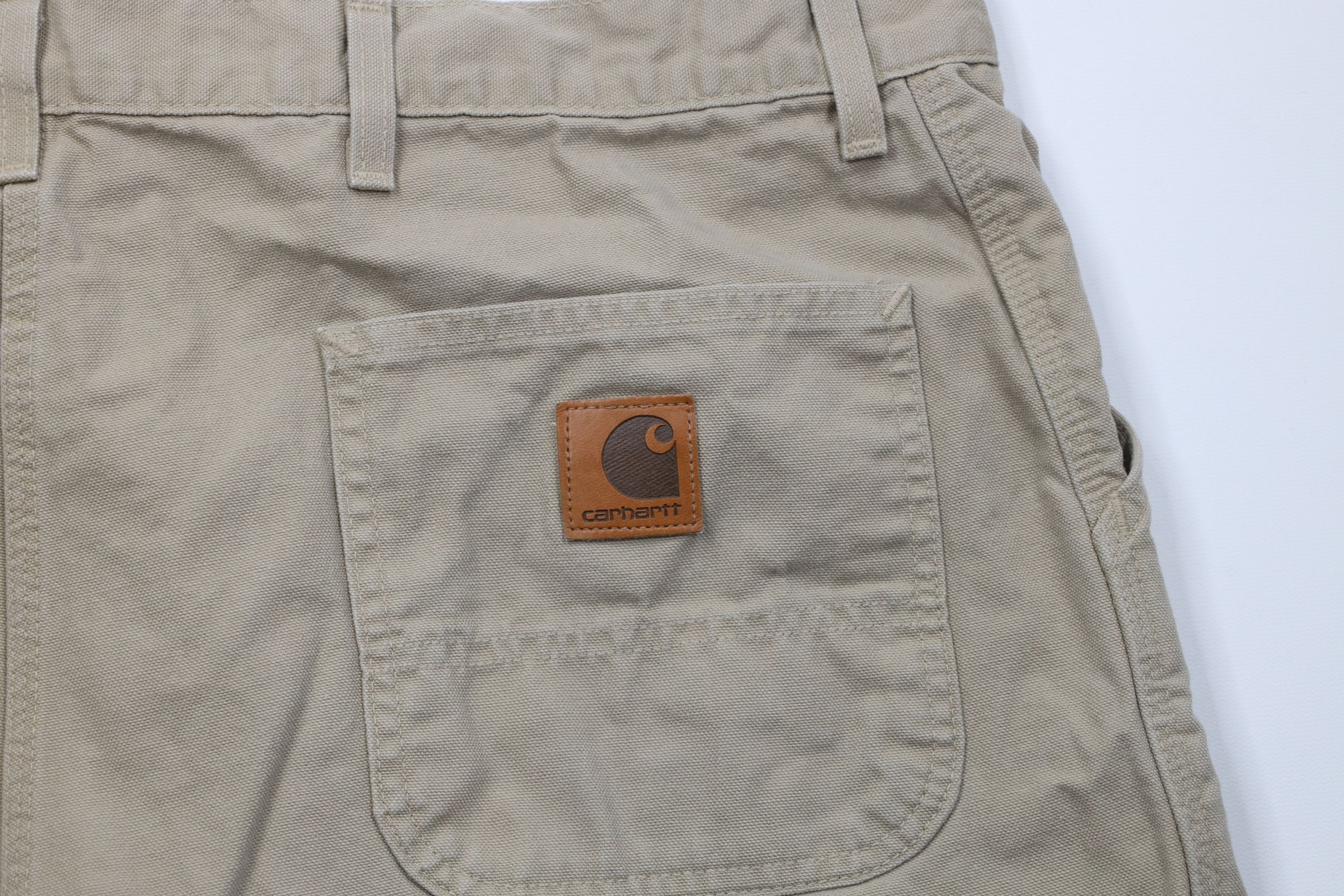 Carhartt Vintage Y2K 2000 Carhartt Above Knee Canvas Shorts Beige USA Size US 44 / EU 60 - 9 Thumbnail
