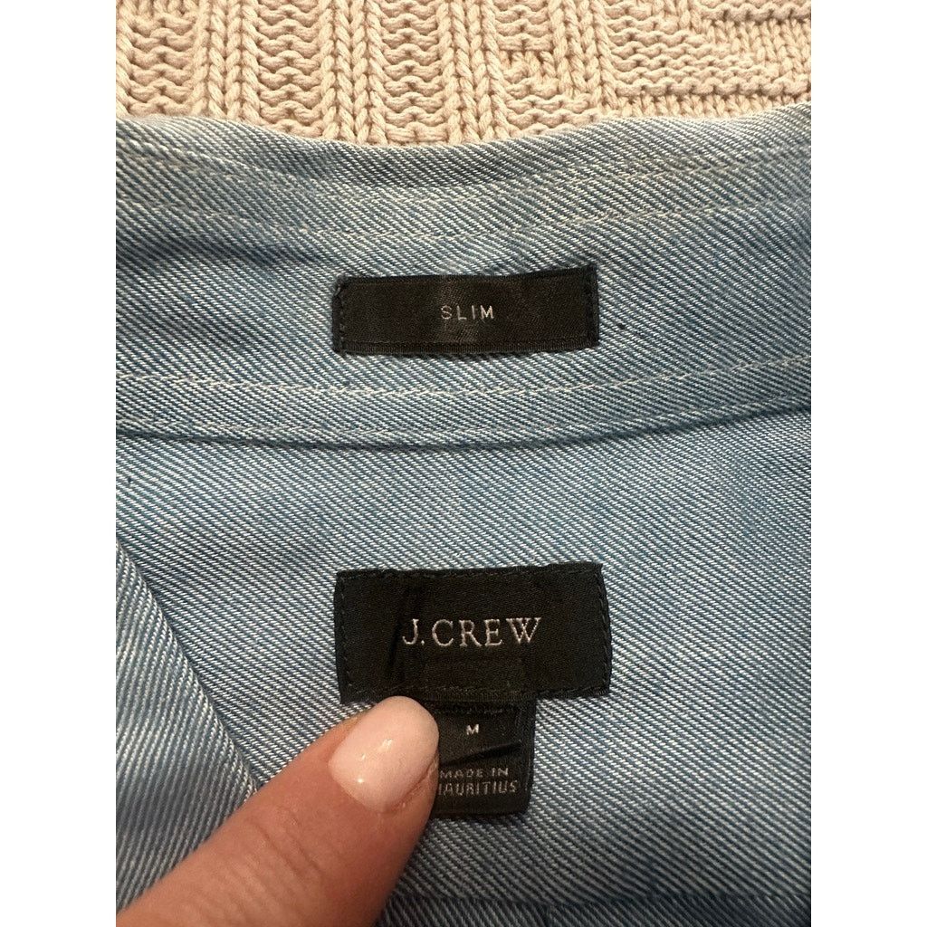 J.Crew J Crew blue denim slim fit long sleeve button down size M Size US M / EU 48-50 / 2 - 5 Thumbnail