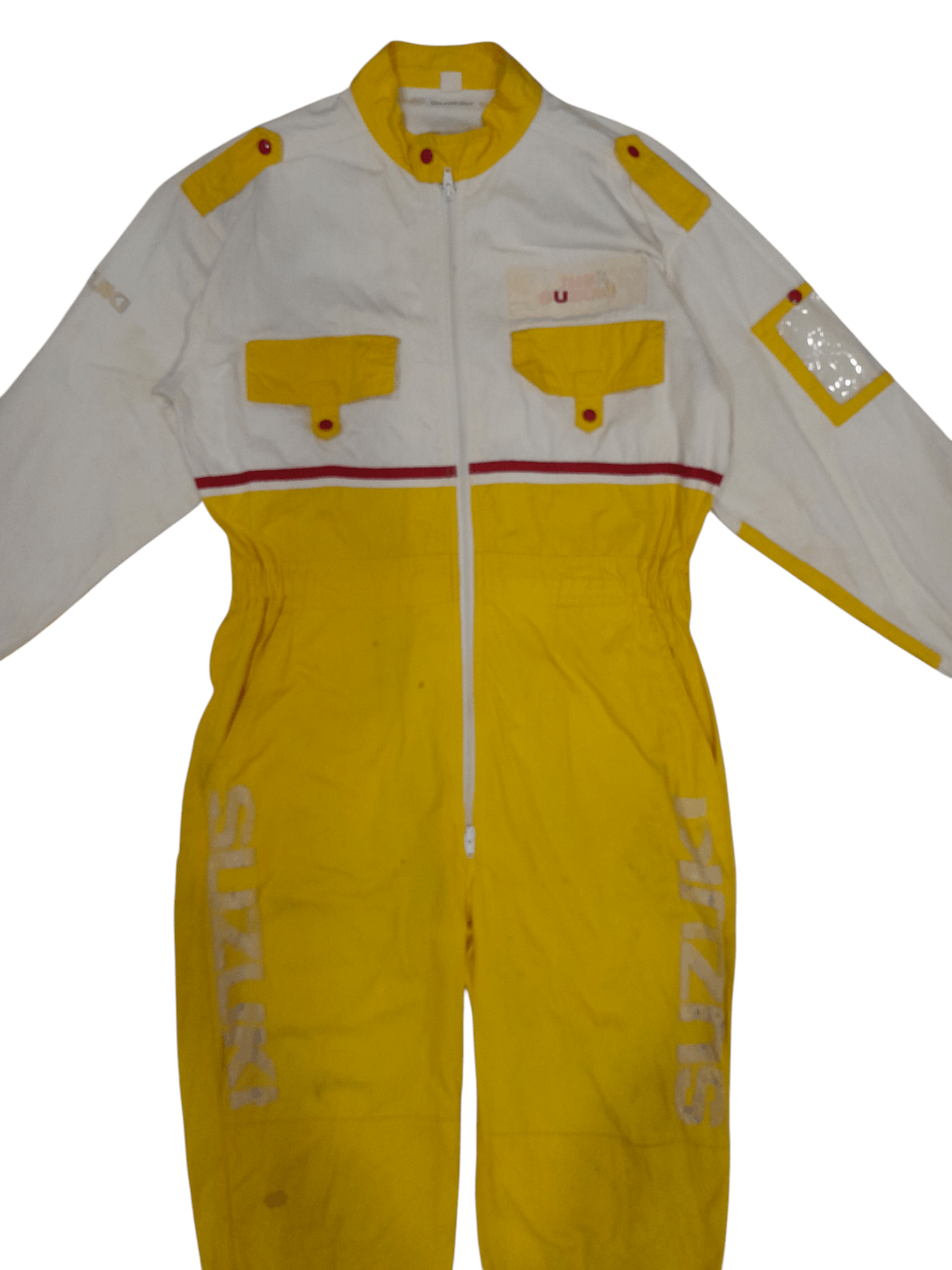 Fox Racing vtg SUZUKI TEAM Coveralls Japan (F498) Size US 33 - 8 Thumbnail
