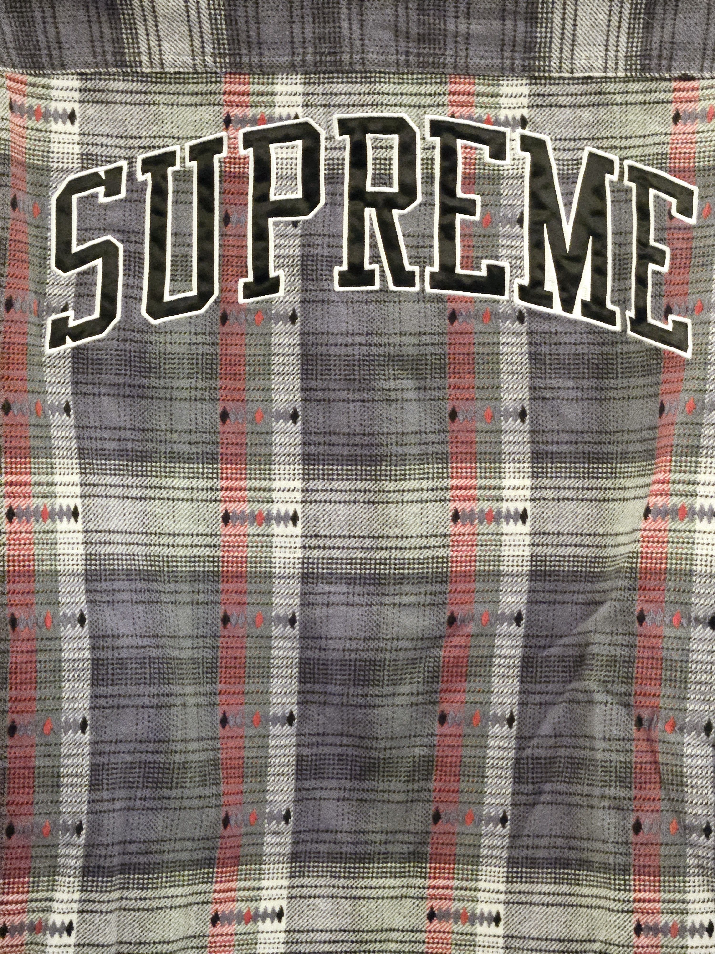 Supreme Supreme Hooded Jacquard Flannel Shirt Size US M / EU 48-50 / 2 - 3 Thumbnail