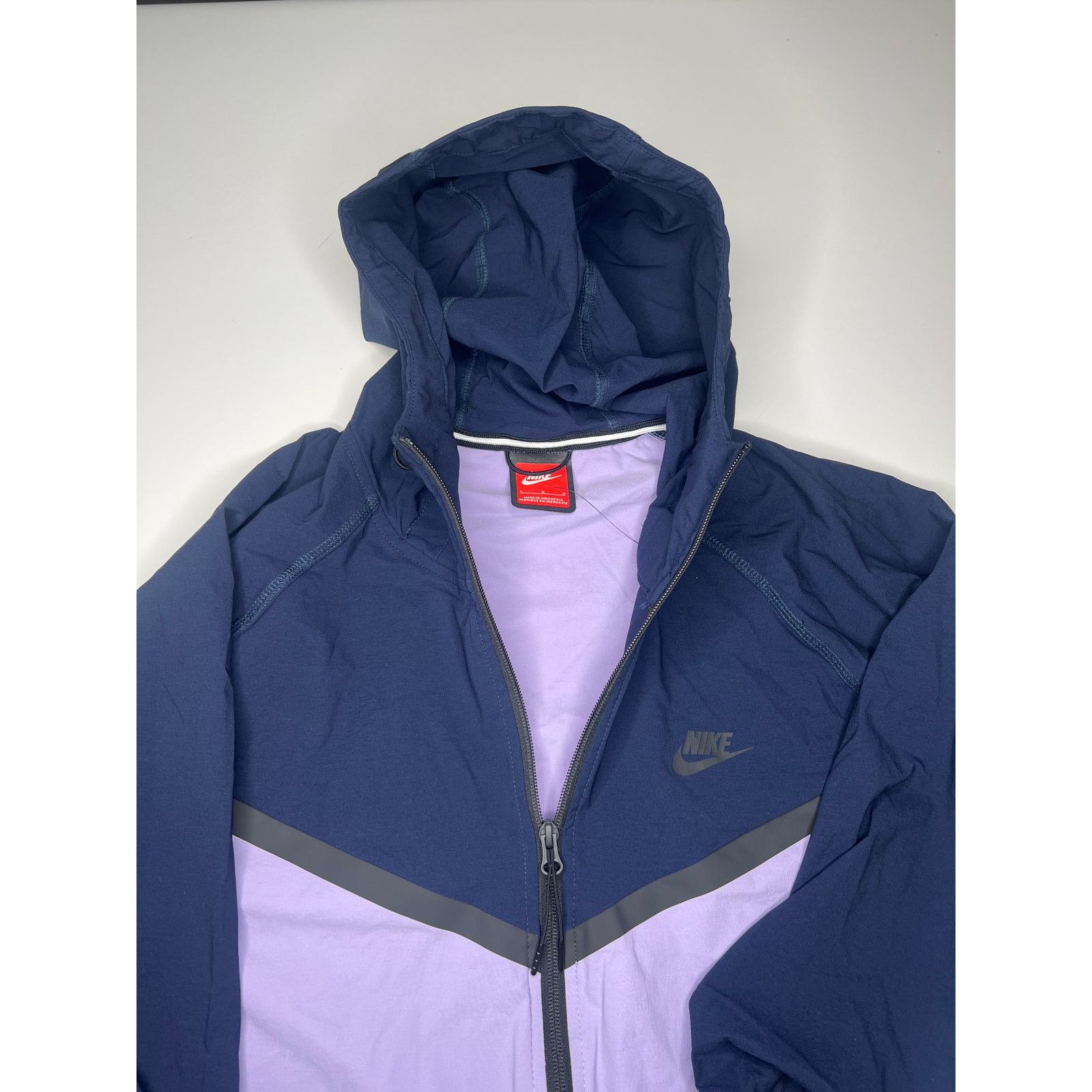 Nike Nike Tech Woven Jacket Full-Zip Windbreaker Blue/Purple Size US L / EU 52-54 / 3 - 3 Thumbnail