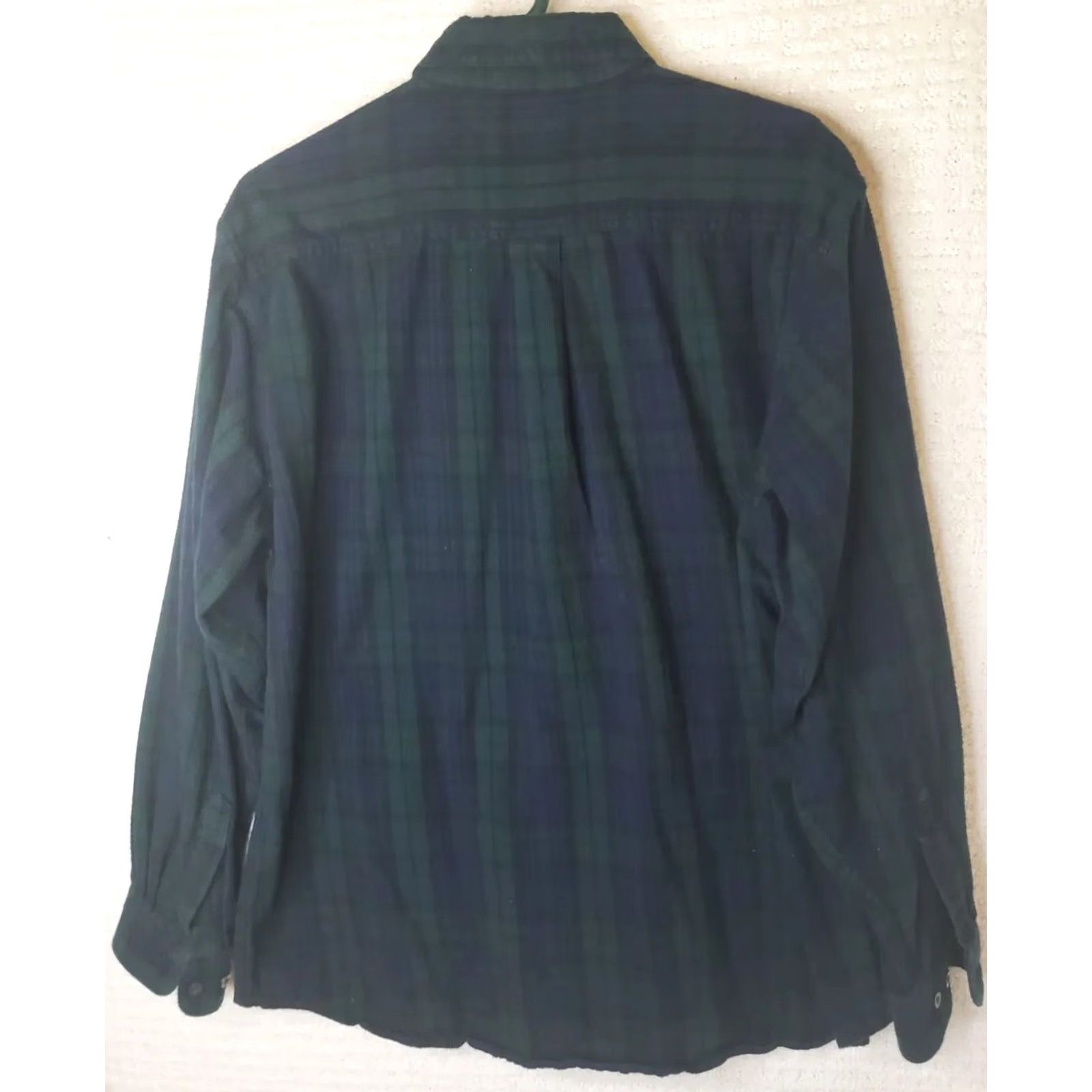 Vintage L.L.Bean Flannel Plaid Long Sleeve Button-Up Mens L Reg Blue Green Shirt Size US L / EU 52-54 / 3 - 6 Thumbnail