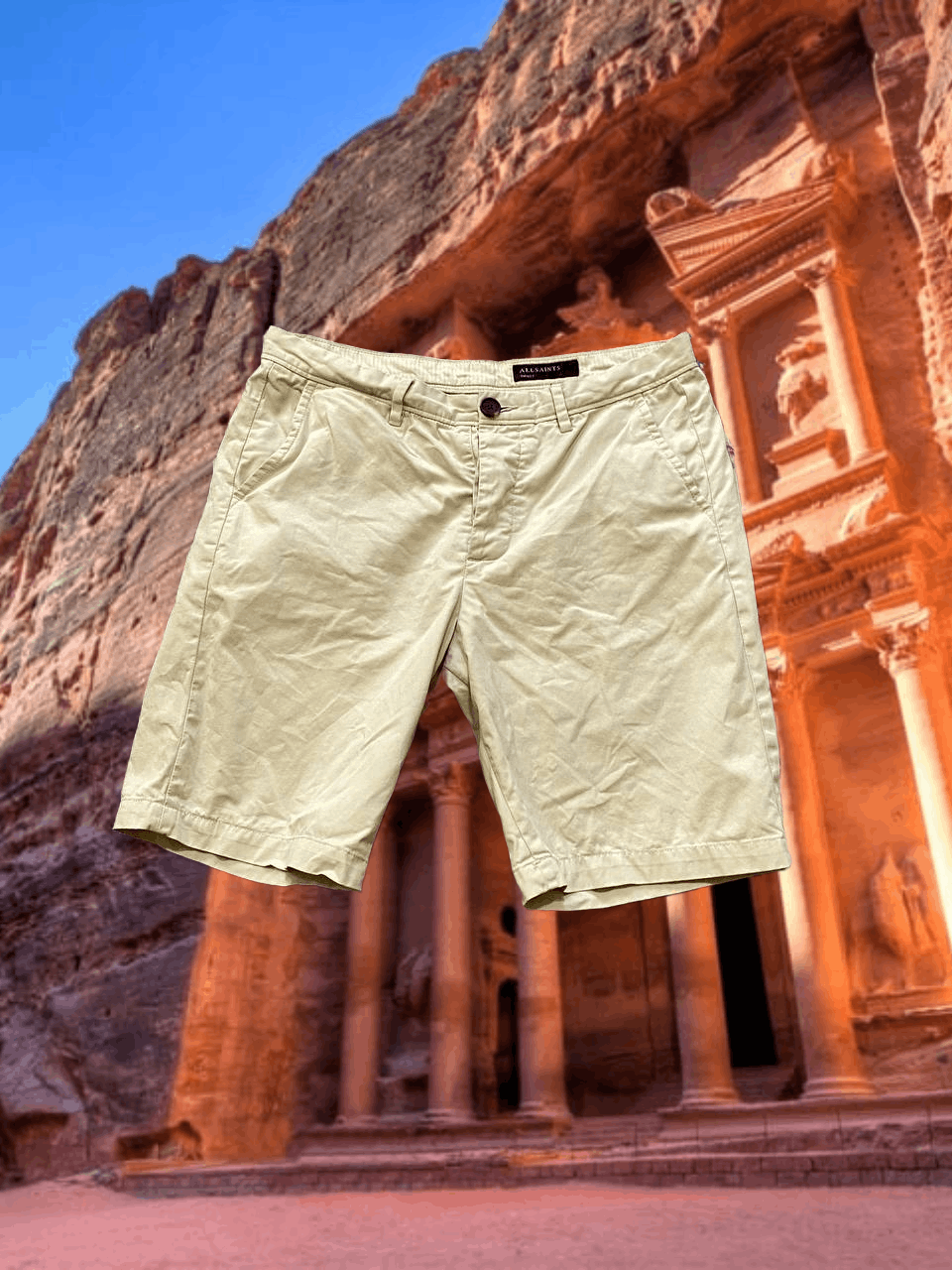 Allsaints Vintage denim shorts crazy Y2K Allsaints streetwear Size US 30 / EU 46 - 1 Thumbnail