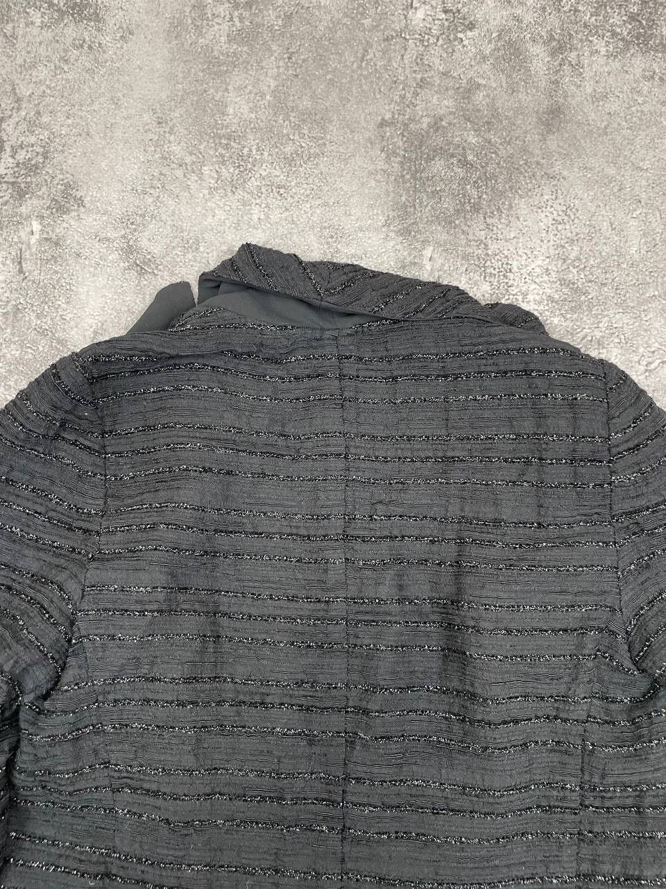 Emporio Armani Armani Collezioni Women’s Black Textured Blazer Jacket Size M / US 6-8 / IT 42-44 - 8 Thumbnail