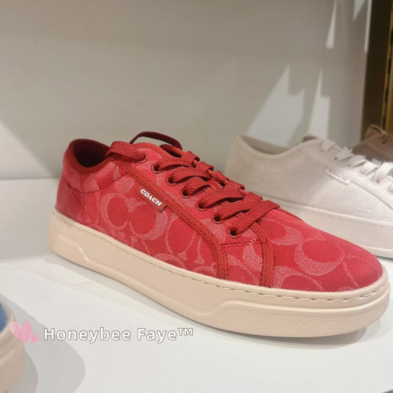 Coach Canvas Sneaker In Signature Denim CDE35 Size US 6.5 / IT 36.5 - 4 Thumbnail