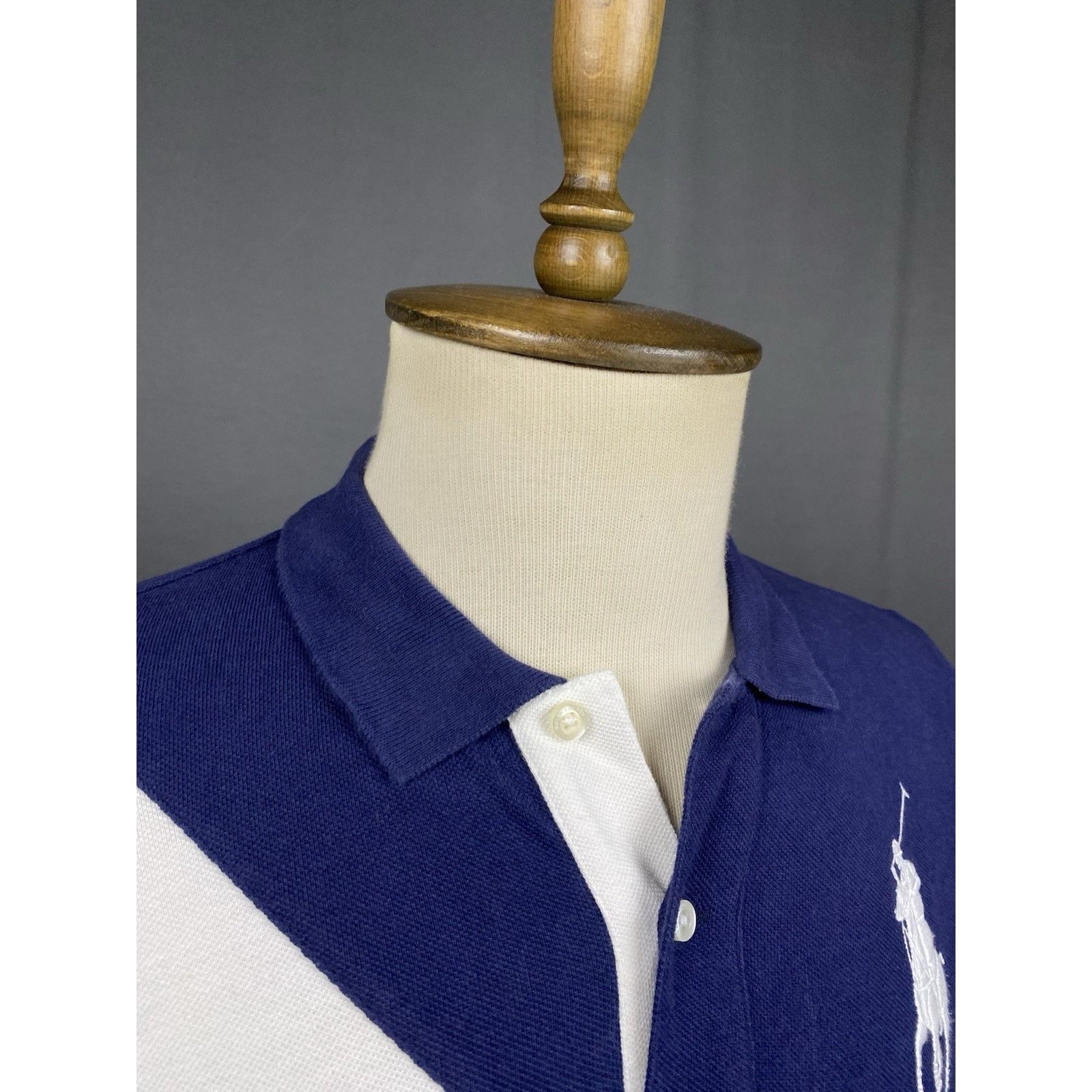 Polo Ralph Lauren Polo Ralph Lauren Big Logo Vintage Men's Blue Polo T-Shirt S Size US L / EU 52-54 / 3 - 6 Thumbnail
