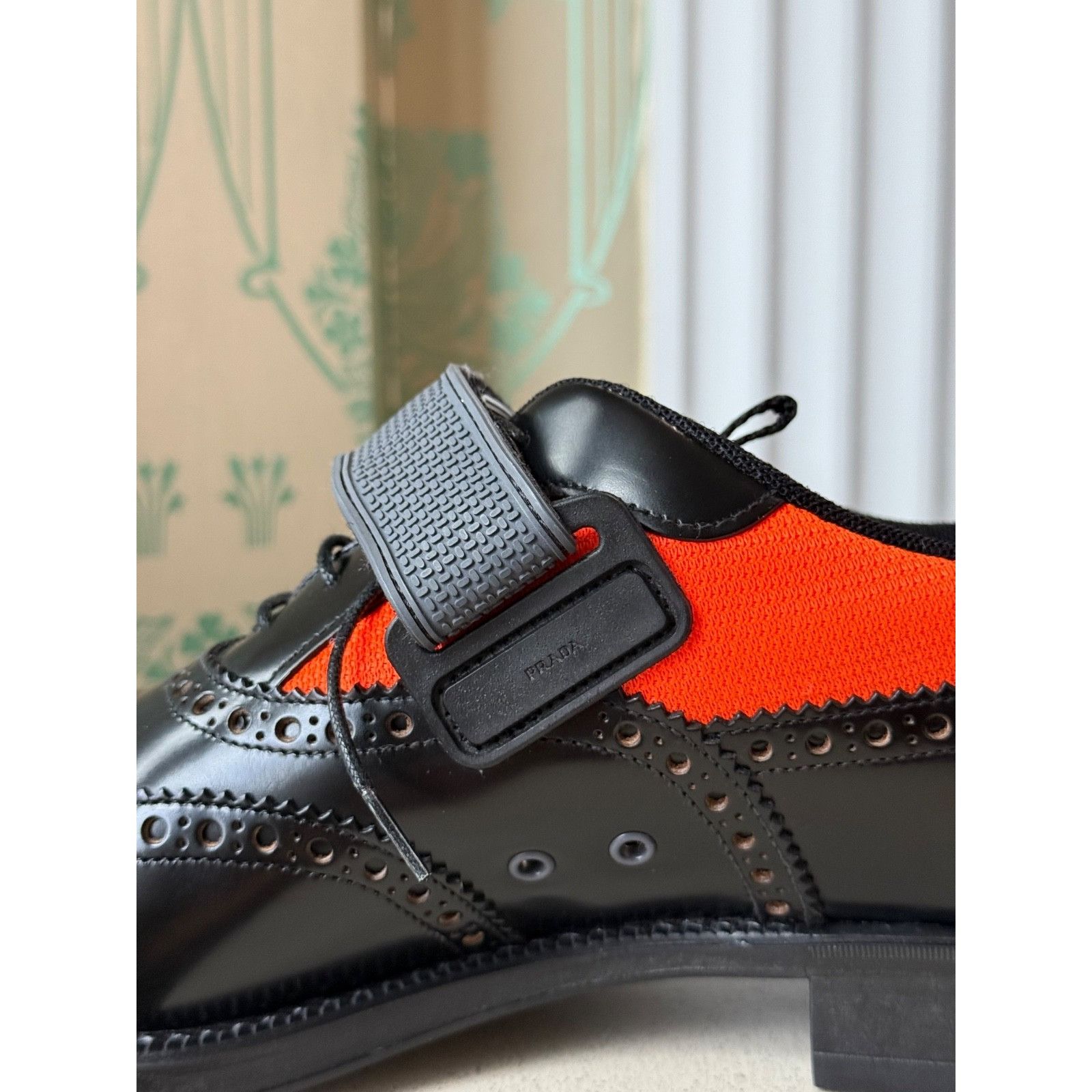 Prada Prada Runway Hybrid Leather Derby Wingtip Oxfords Sneakers Size US 10.5 / EU 43-44 - 18 Thumbnail