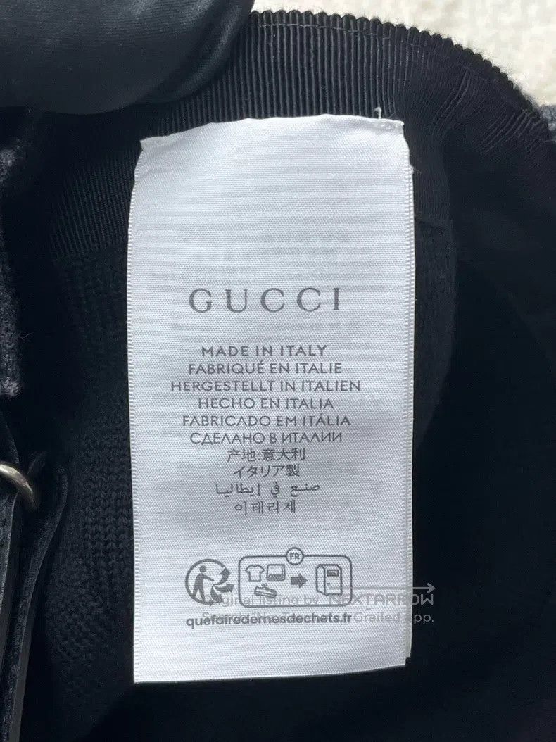 Gucci Gucci Dark gray double G full-print wool cap Size ONE SIZE - 5 Thumbnail