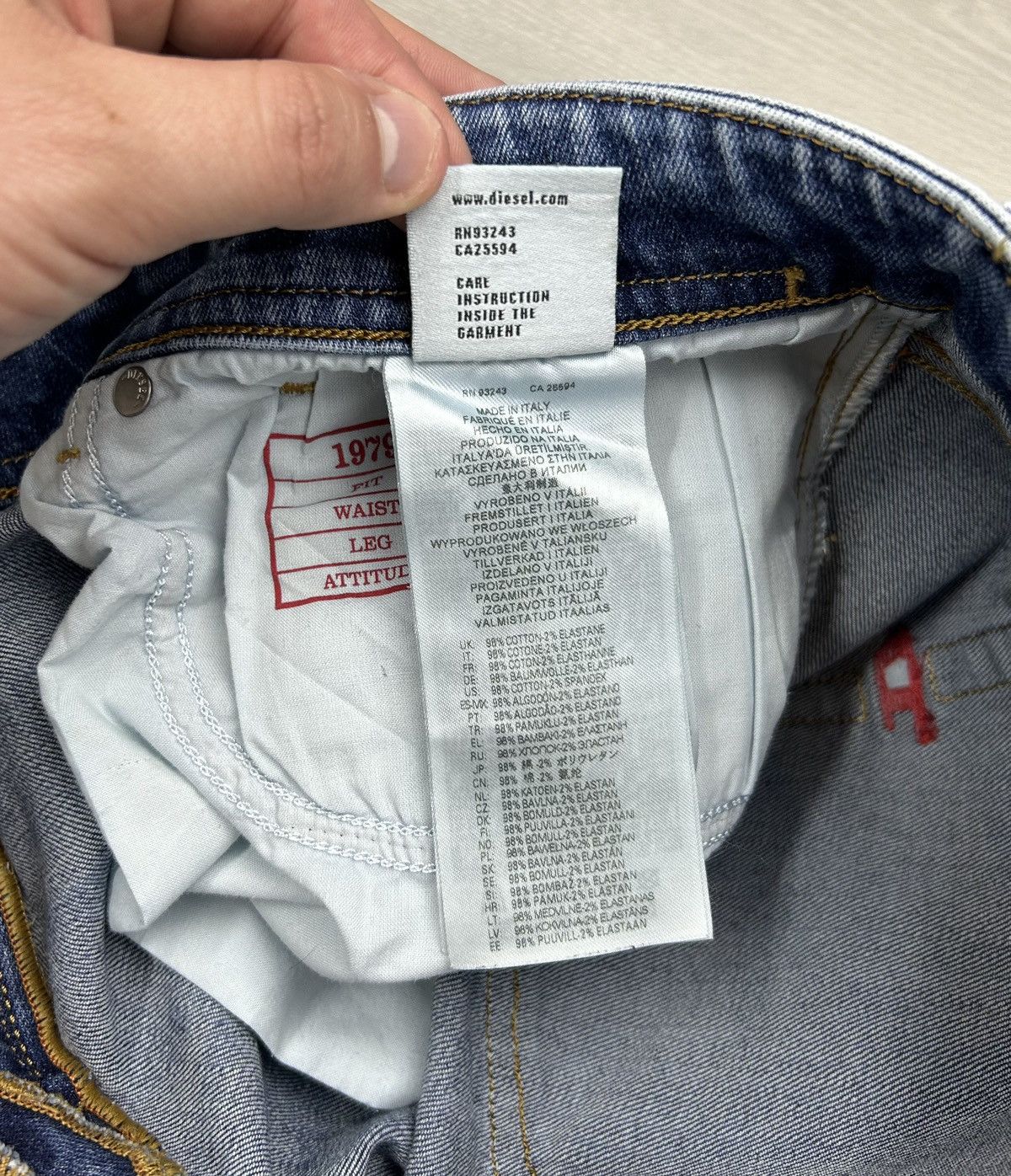 Diesel × Vintage Diesel Denim Jeans Size 33 Blue Size US 33 - 8 Thumbnail