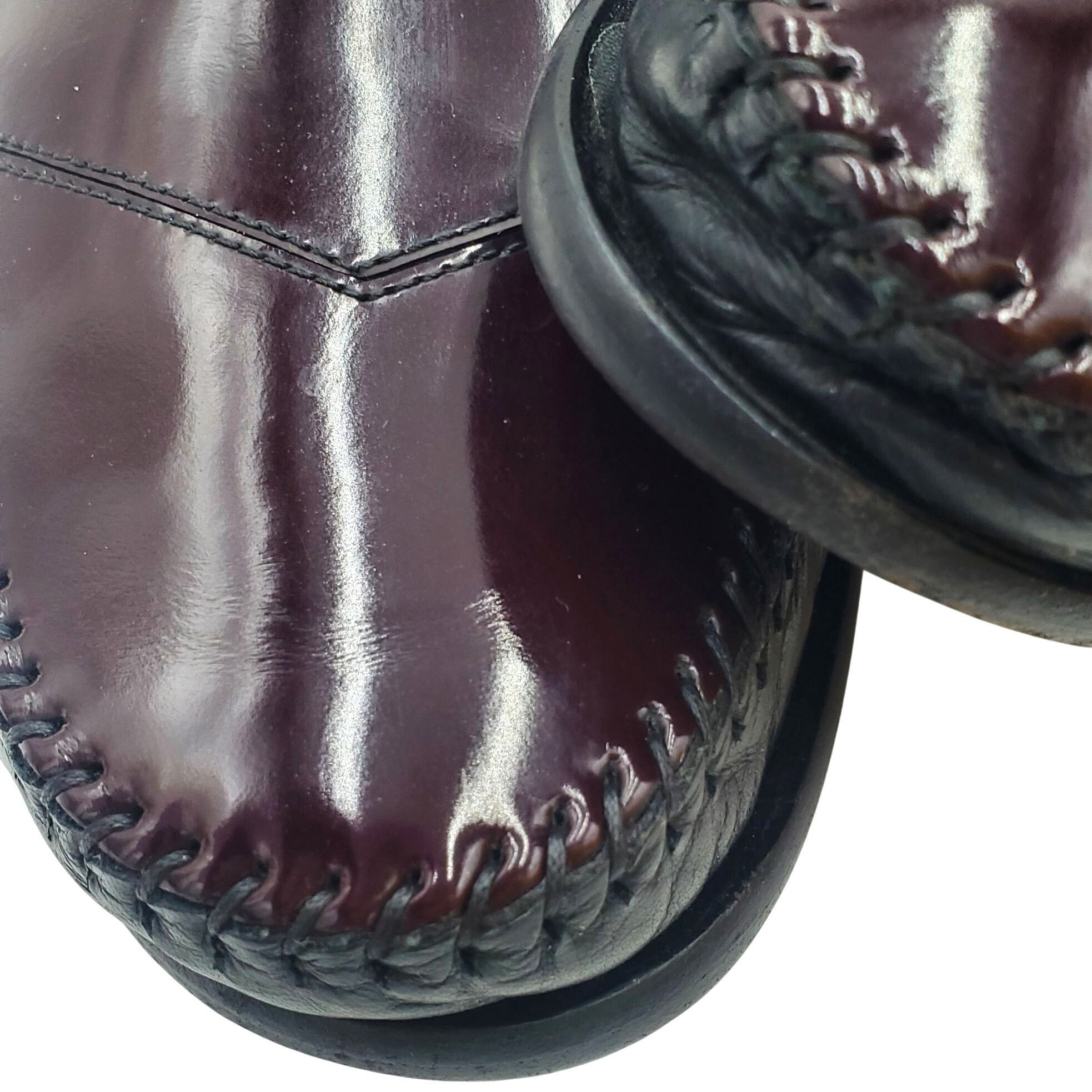 Cole Haan Italy Bragano Cole Haan Mens size 11.5 Black Burgundy Leathe Size US 11.5 / EU 44-45 - 4 Thumbnail
