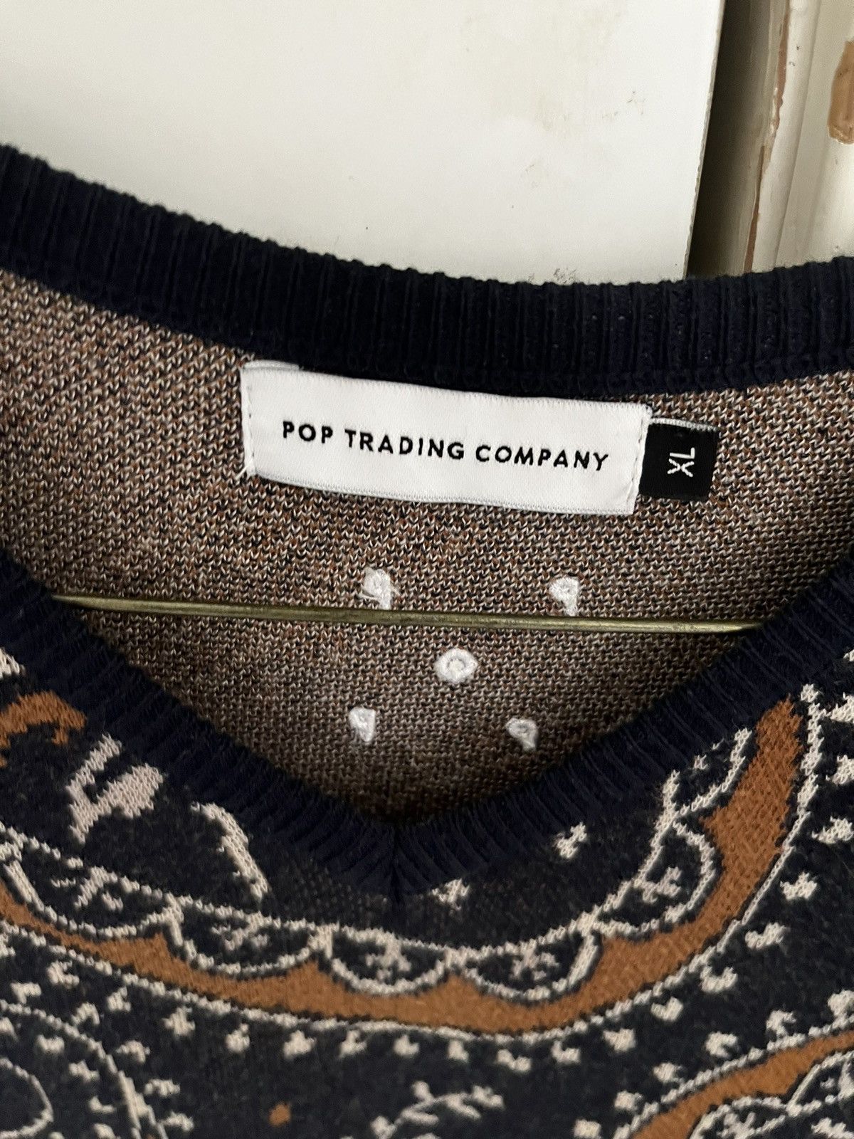 Pop Trading Company × Vintage Paisley Pop Trading Company sweater vest Size US L / EU 52-54 / 3 - 2 Thumbnail