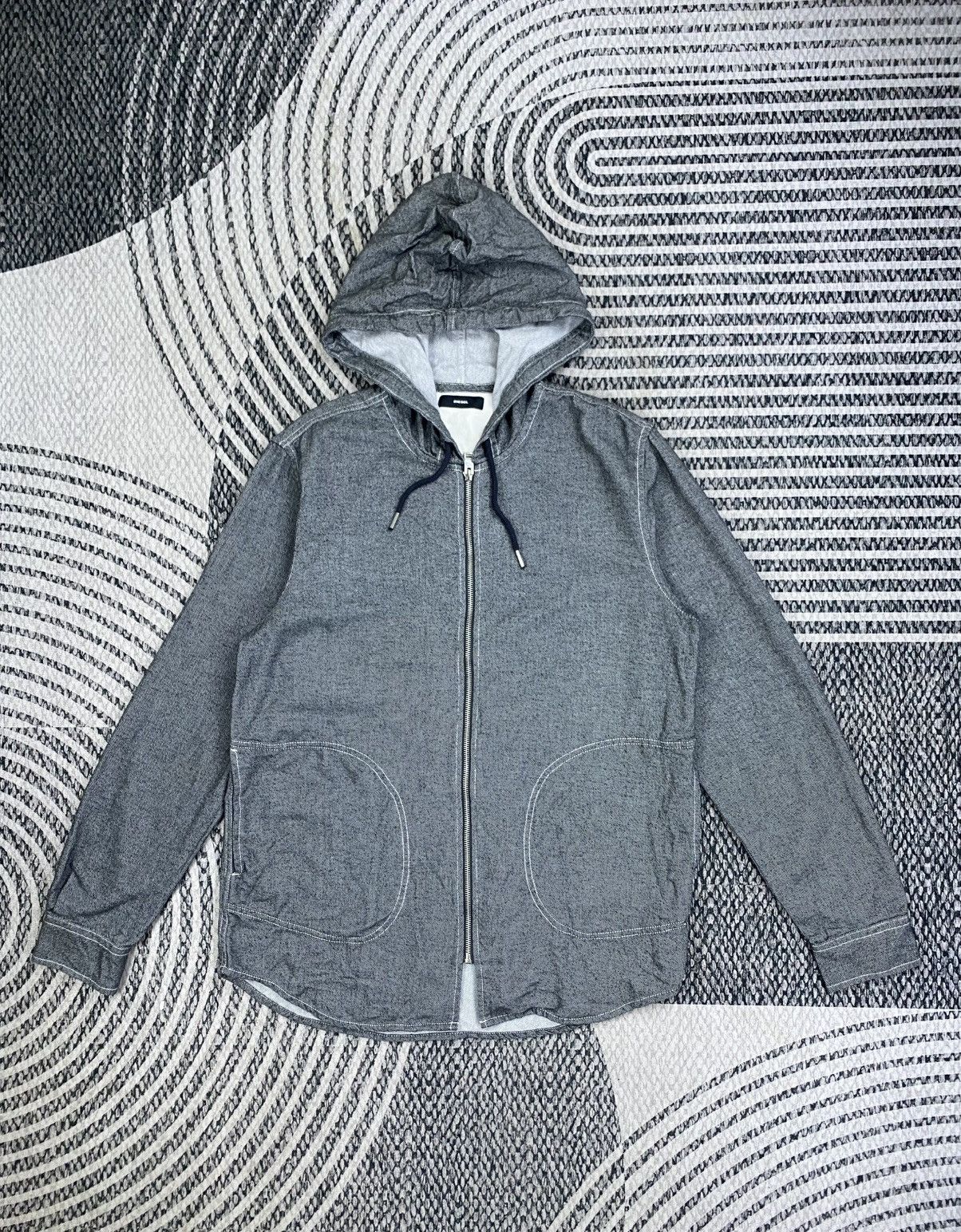 Diesel Vintage Diesel Double Pocket Zip-Up Hoodies Size US M / EU 48-50 / 2 - 1 Thumbnail