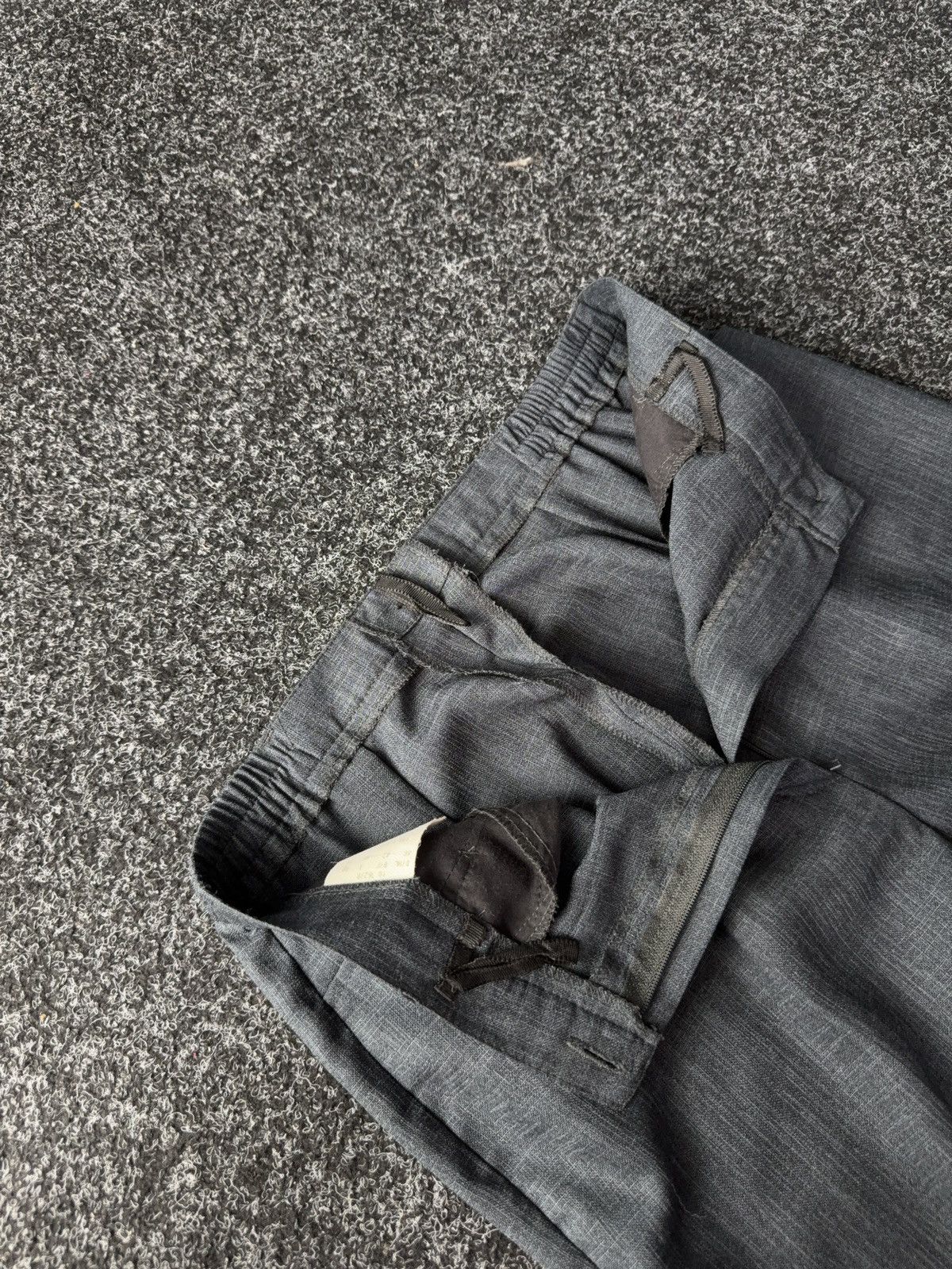 Designer Japanese Minimalist Wool Trousers Issey Miyake Style Size 28" / US 6 / IT 42 - 7 Thumbnail