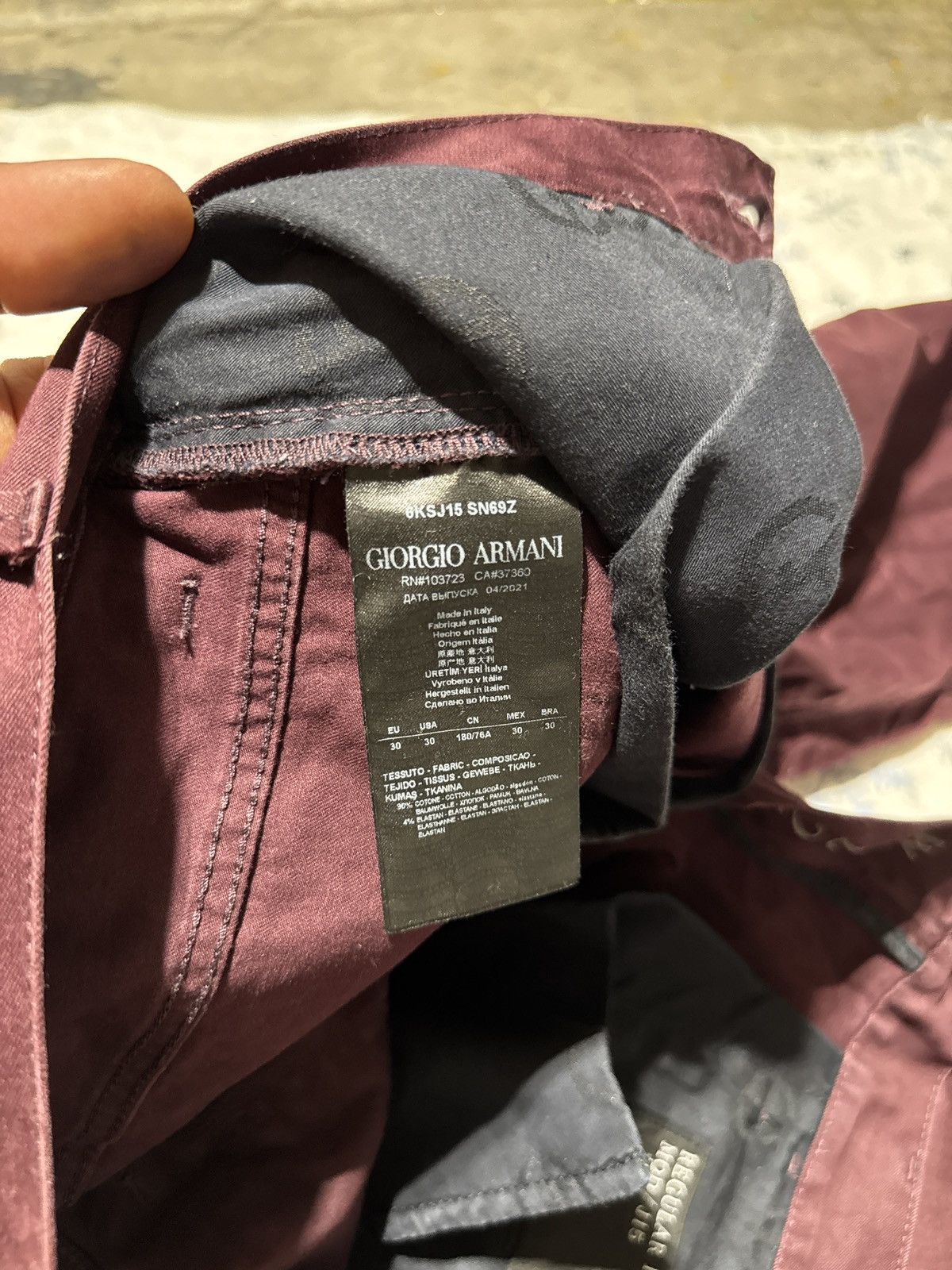 Giorgio Armani Giorgio Armani Size US 30 / EU 46 - 4 Thumbnail