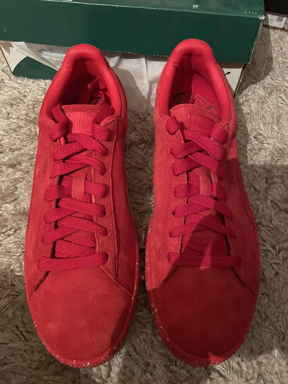 Puma Puma Suede Classic Splatter Red Size US 9.5 / EU 42-43 - 5 Thumbnail
