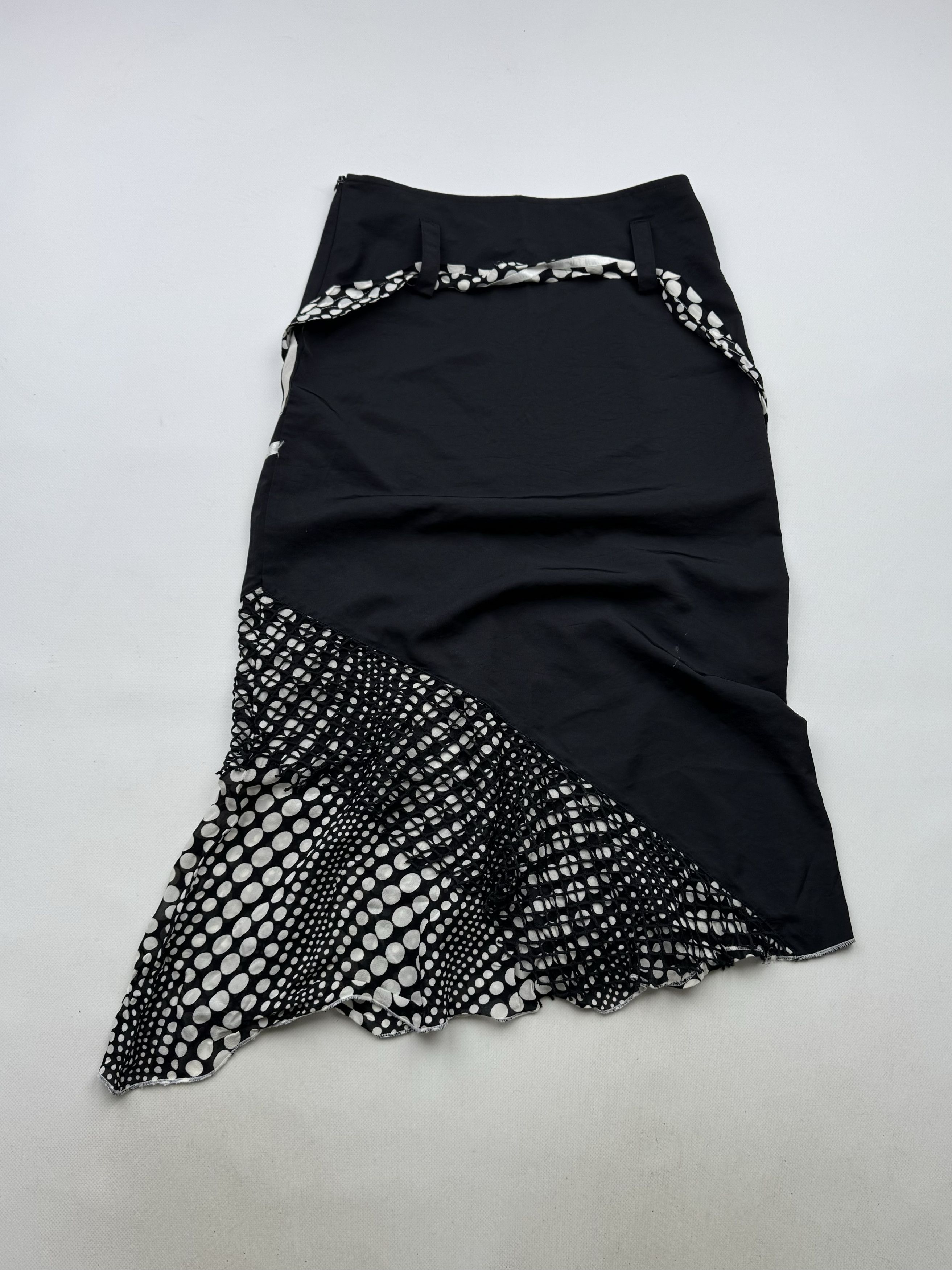 Vintage 90's Flared Skirt B6(V386)E2 Size 28" / US 6 / IT 42 - 6 Thumbnail