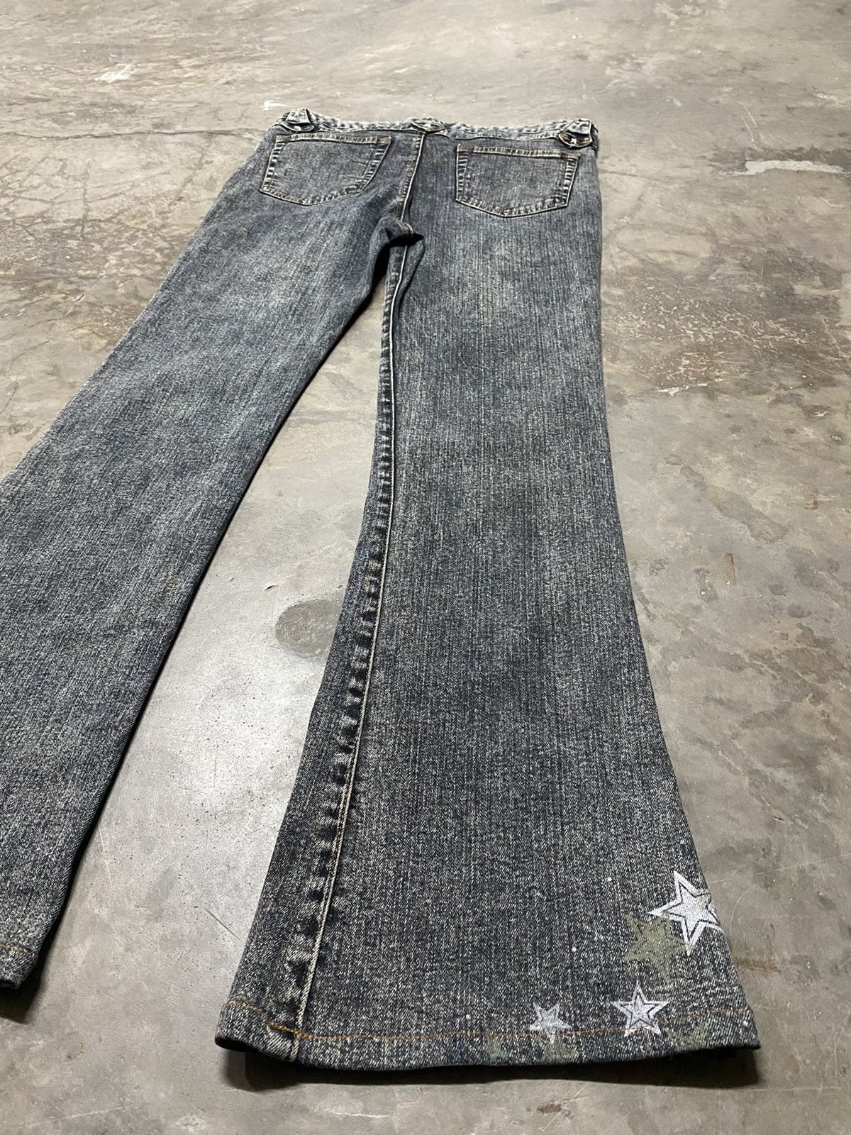 Japanese Brand Flare Jeans Jouer Aux Echecs Black Wash #15 Size US 30 / EU 46 - 10 Thumbnail