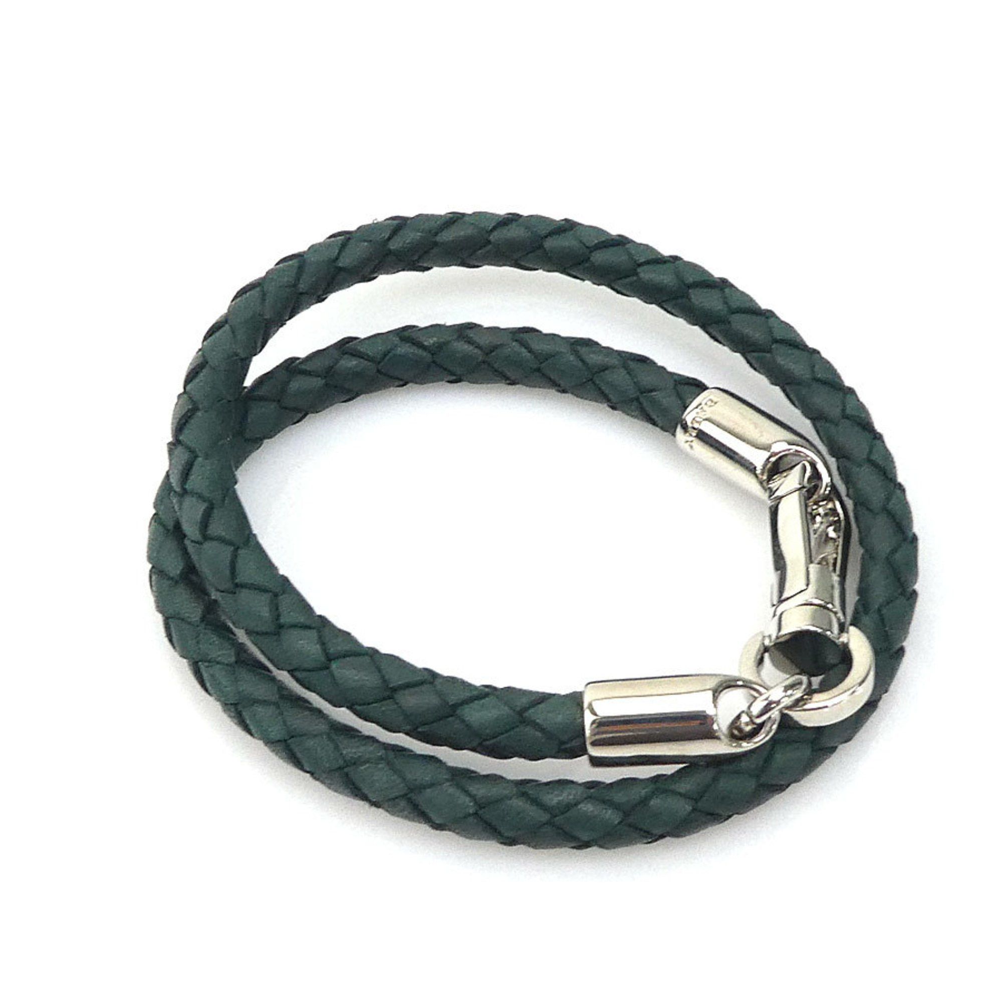Bally BALLY Bracelet Leather Dark Green Men's Women's r10187a Size ONE SIZE - 1 Thumbnail