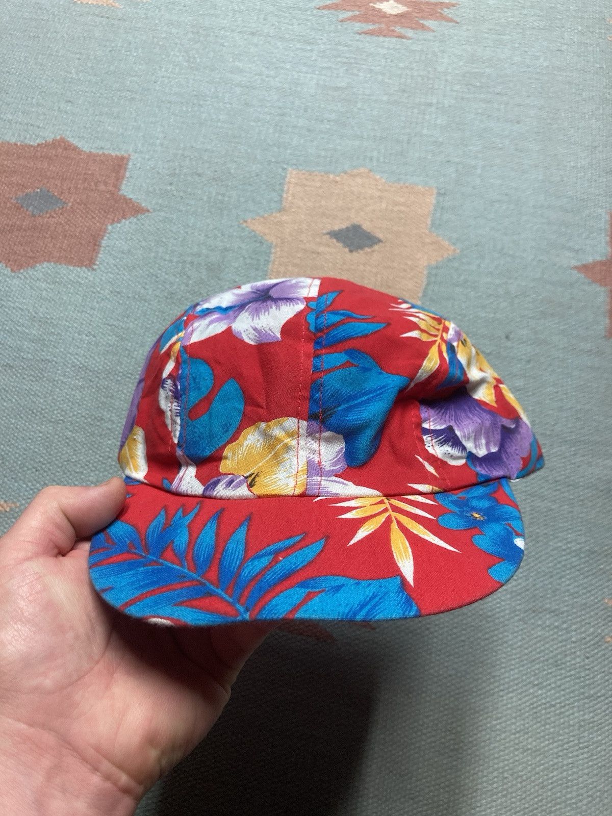 Vintage Vtg 90s SnapBack hat Wendy’s employee 5 panel cap Hawaiian Size ONE SIZE - 2 Thumbnail