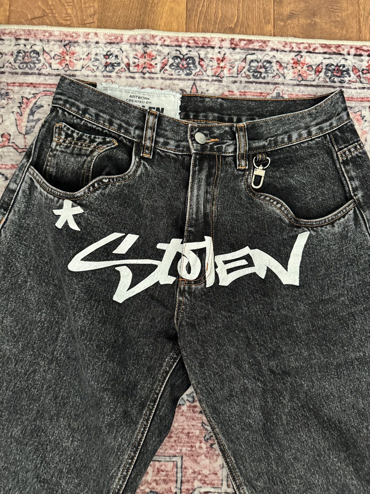 Other Stolen Collective Blackout Denim Size US 30 / EU 46 - 2 Thumbnail