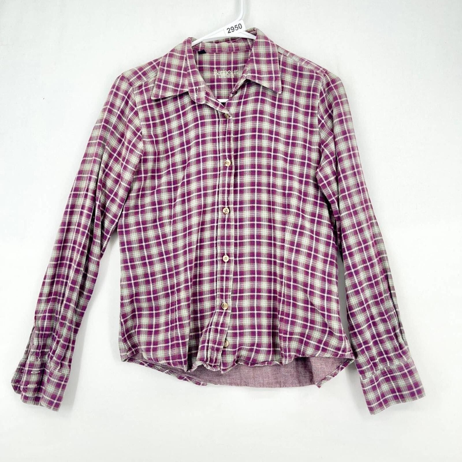 Barbour Barbour Long Sleeve Cotton Western Plaid Button Down Size 8 Size M / US 6-8 / IT 42-44 - 1 Thumbnail