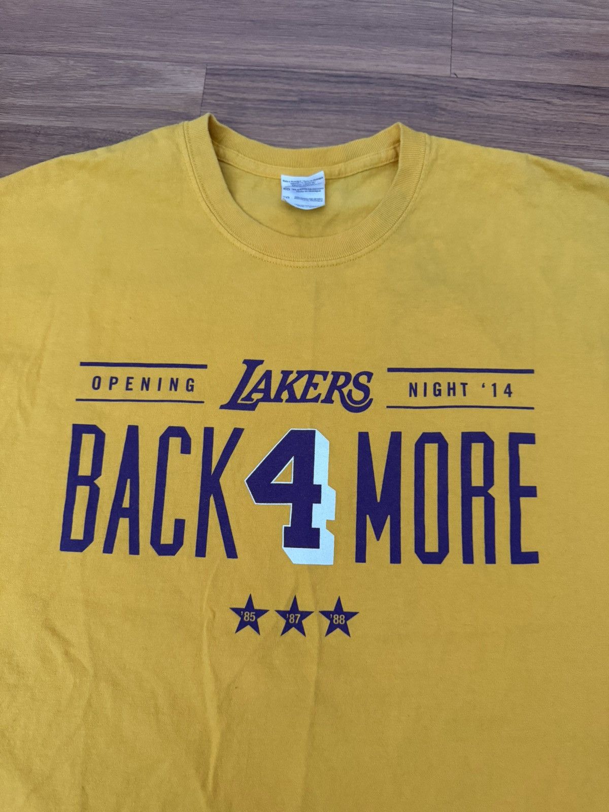 NBA los angeles lakers opening night 2014 byron scott t shirt Size US XL / EU 56 / 4 - 2 Thumbnail