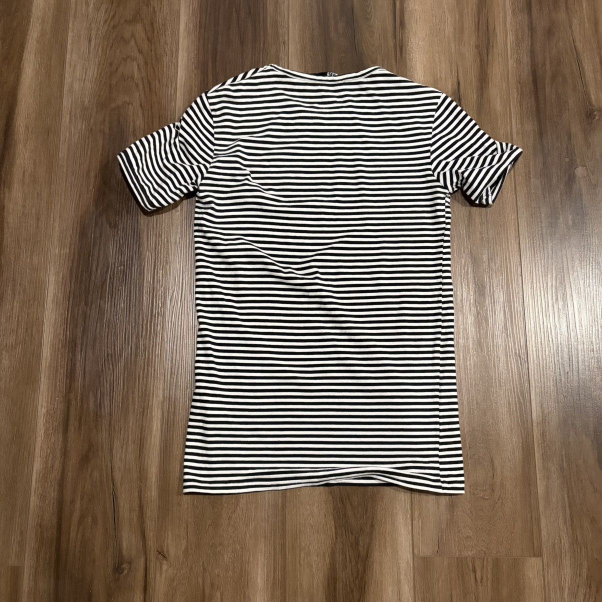Raf Simons Raf Simons SS2007 stretchy striped r tee Size US S / EU 44-46 / 1 - 2 Thumbnail
