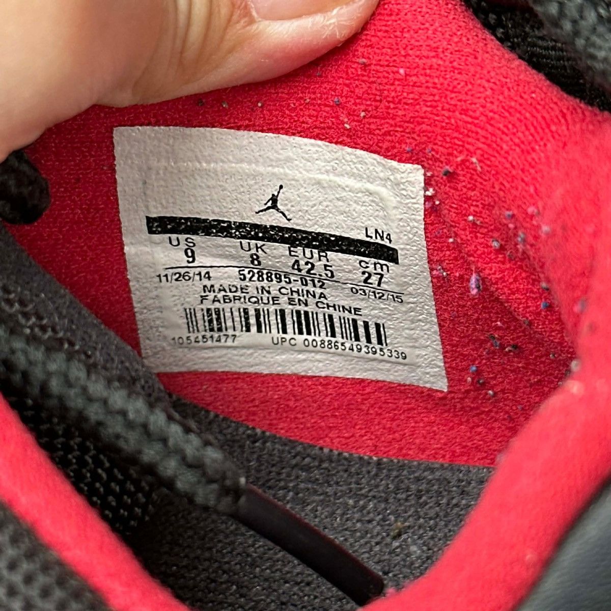 Jordan Brand Air Jordan 11 Low Bred 2015 528895-012 Size US 9 / EU 42 - 7 Thumbnail