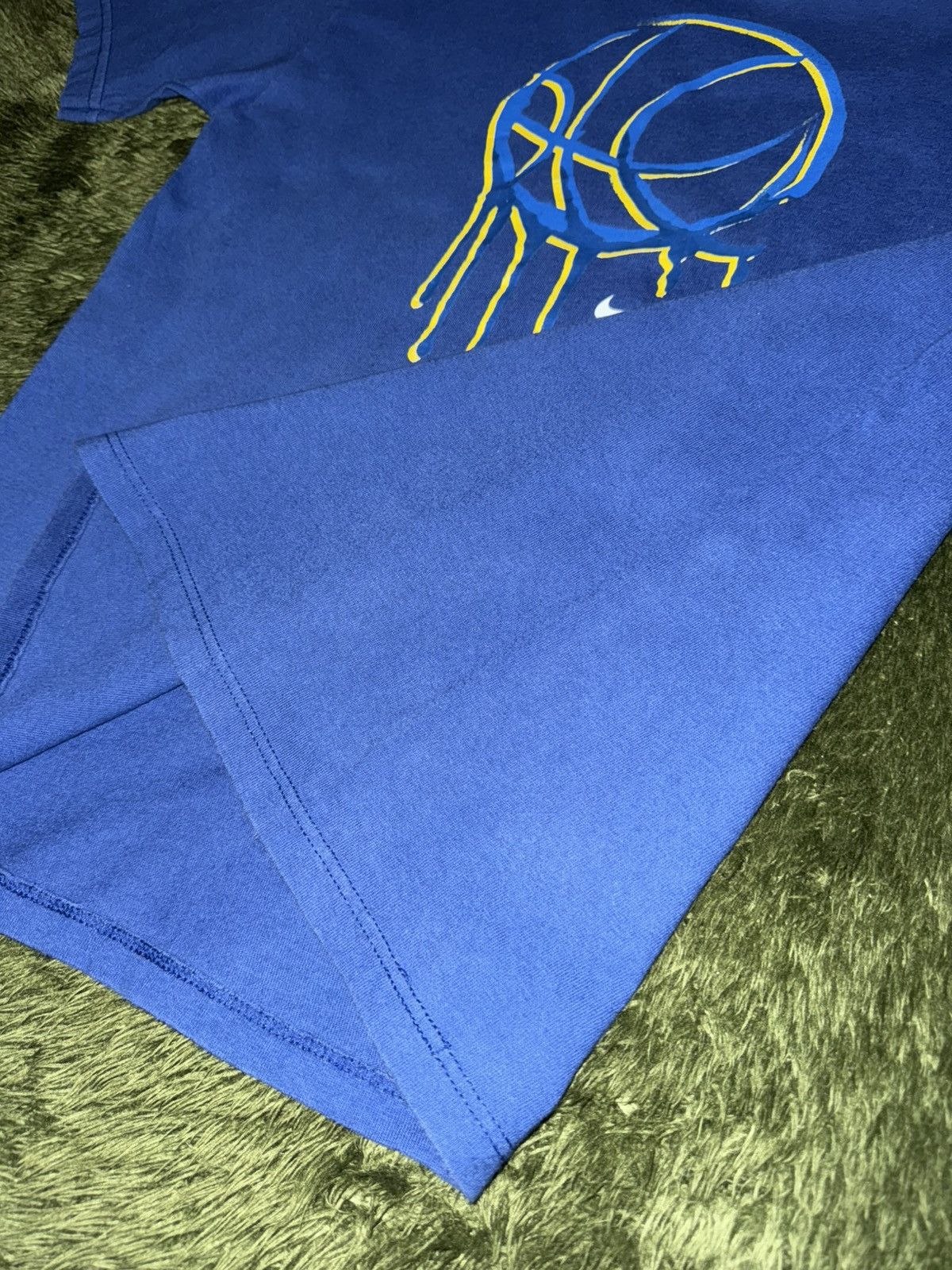 Nike [L] 90s Nike Basketball Printed Tubular T-Shirt Blue Size US L / EU 52-54 / 3 - 7 Thumbnail