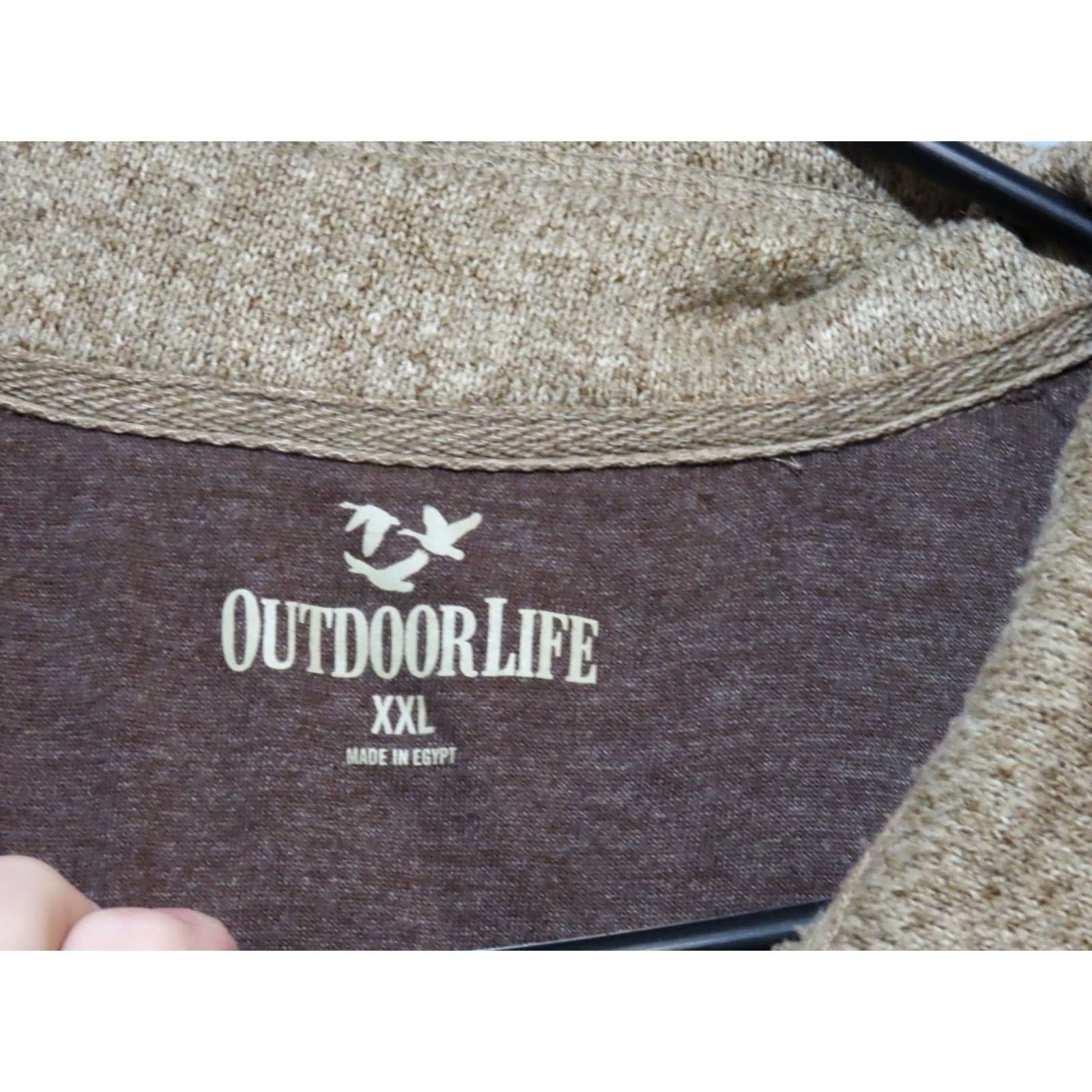 Alife Outdoor Life Sweater Shirt Men 2XL Brown 1/4 Zip Mock Neck Knit Pullover Long Sleeve Size US XXL / EU 58 / 5 - 4 Thumbnail